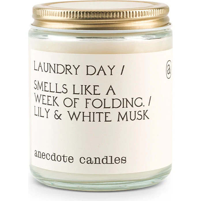 Laundry Day Glass Jar Candle