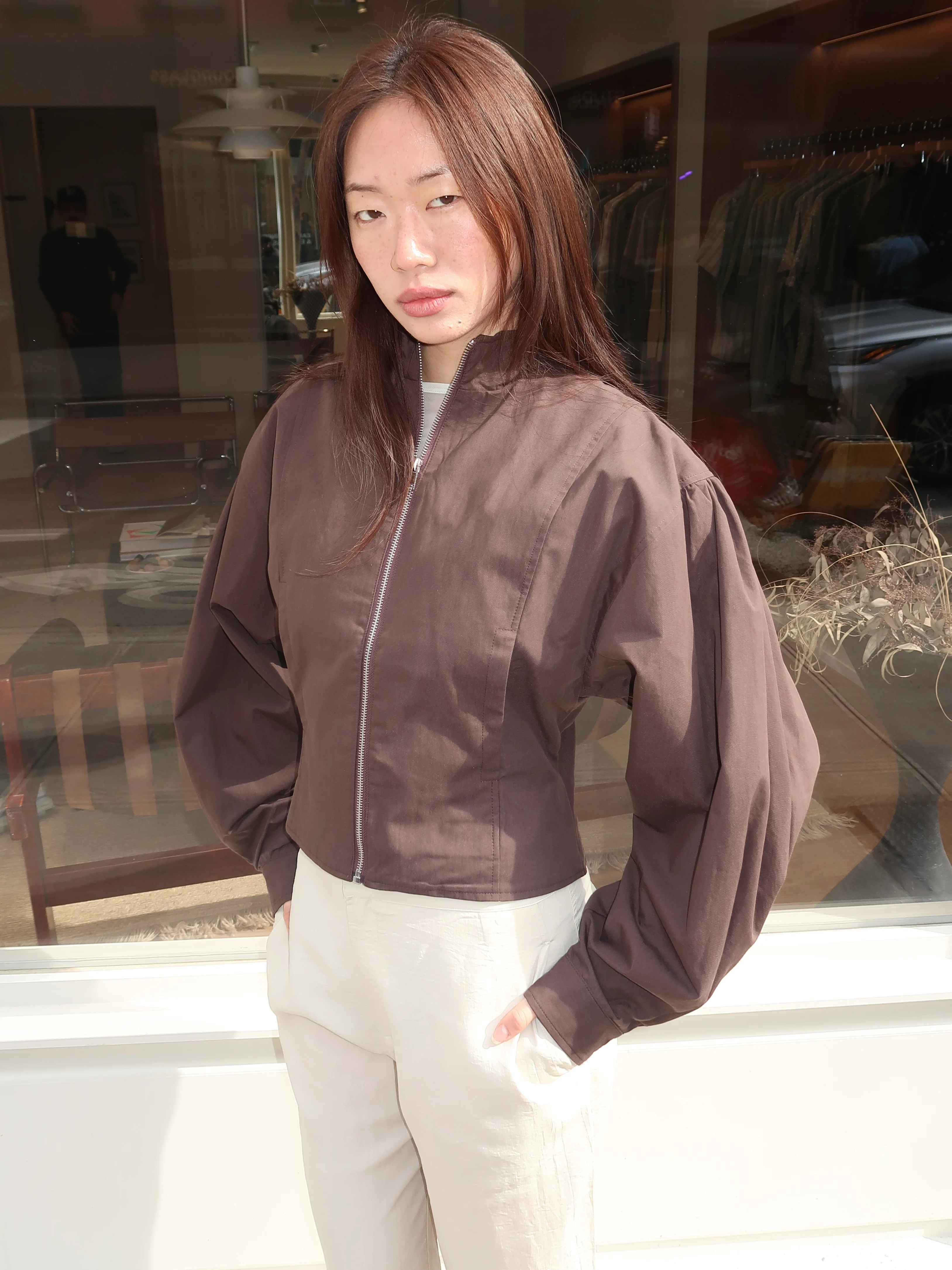Globo Jacket in Brown - Image 2
