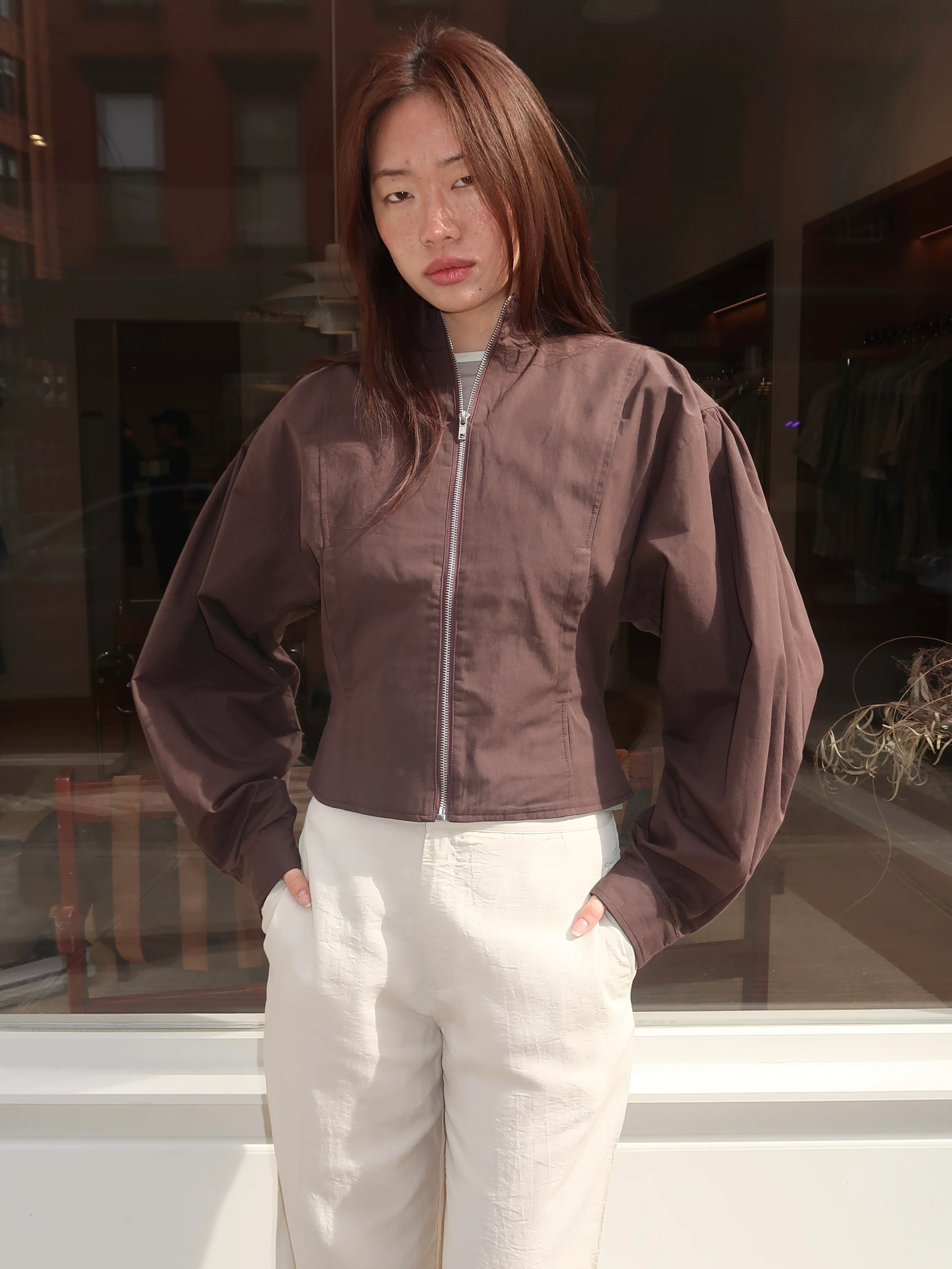 Globo Jacket in Brown - Image 4