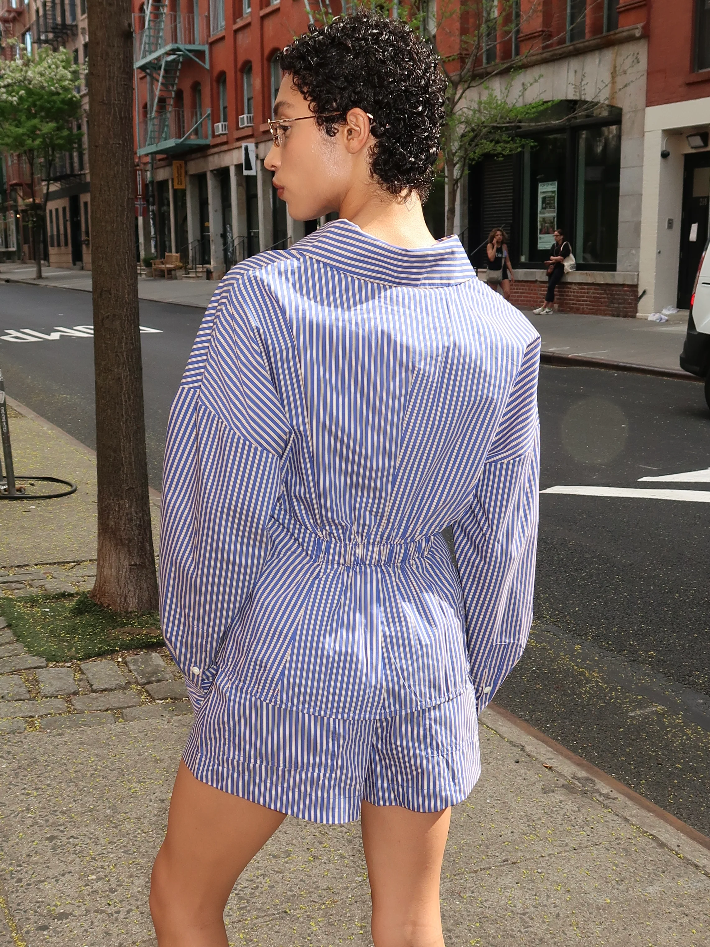 Hadley Shirt in Blue Stripe - Image 3