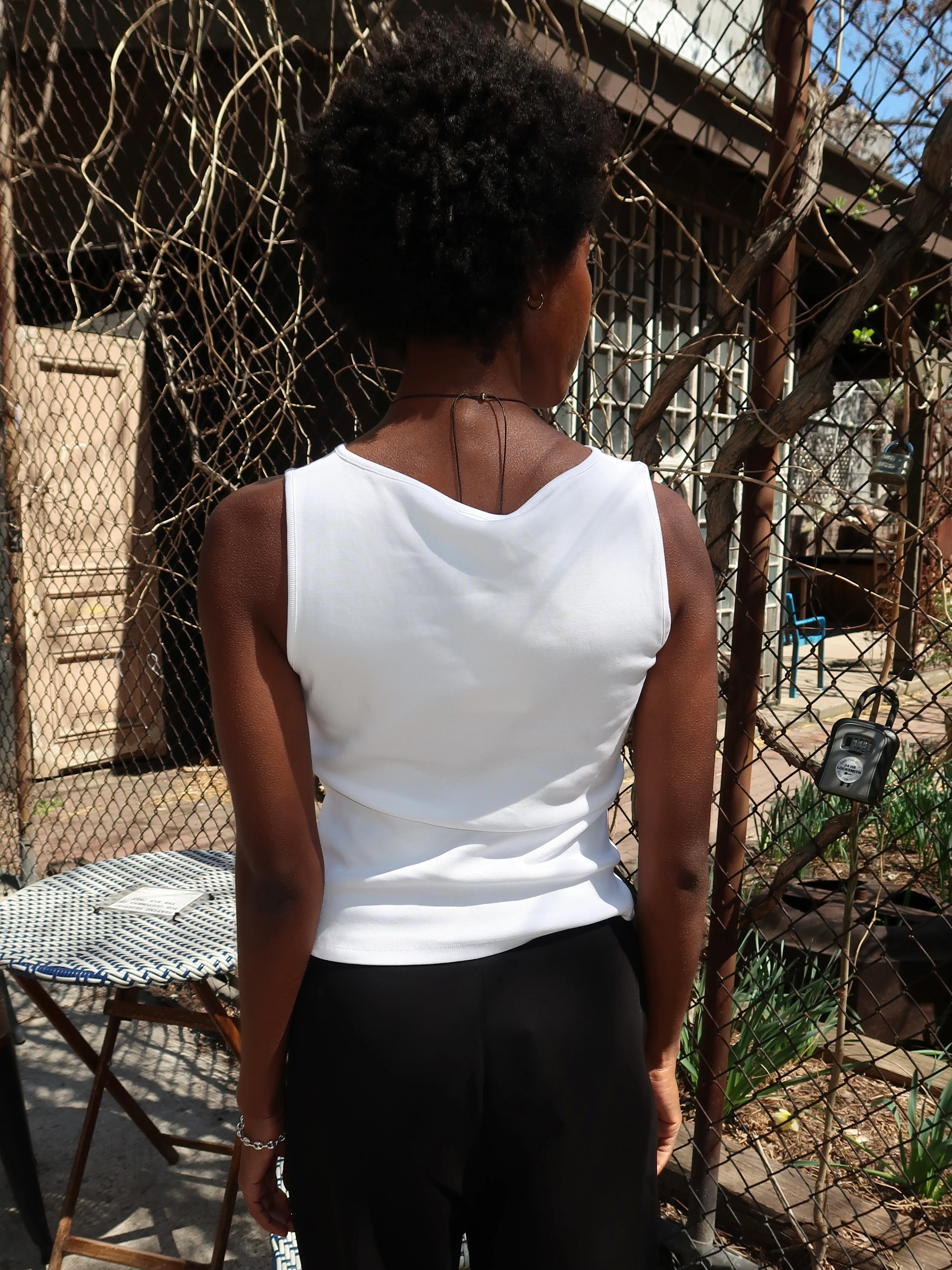 Henley Tank in Ivory - Image 3