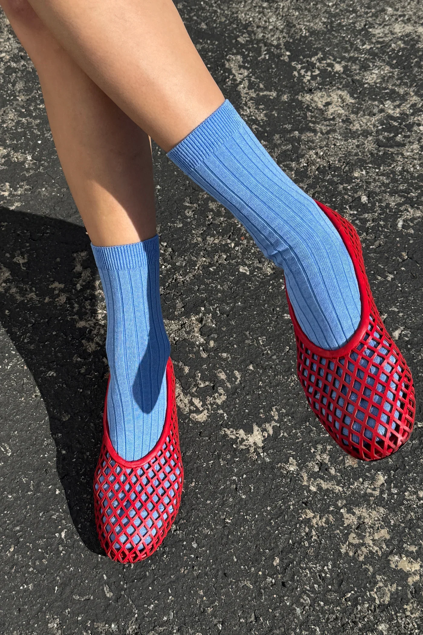 Her Socks in Periwinkle - Image 2