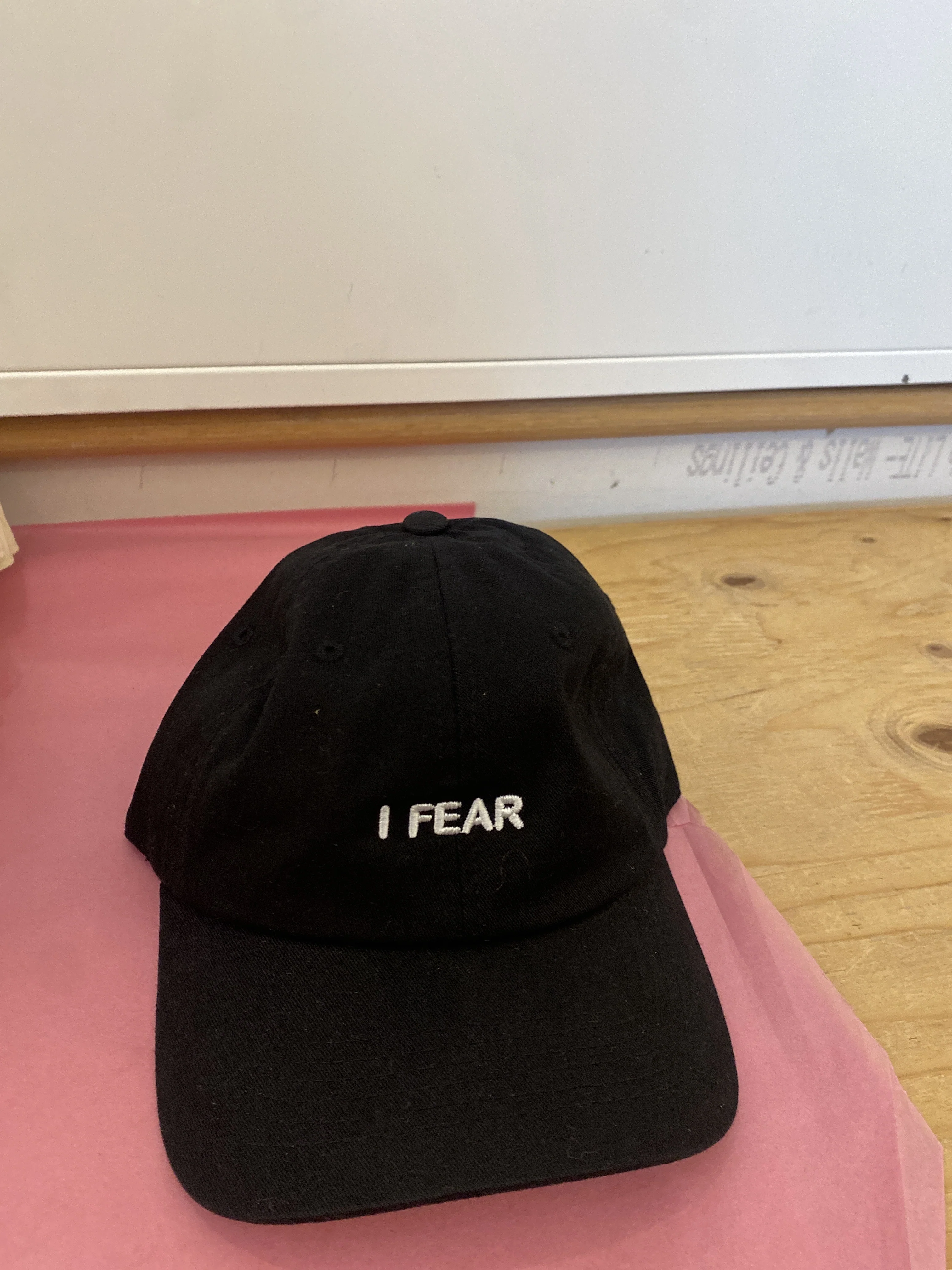 I Fear Hat in Black