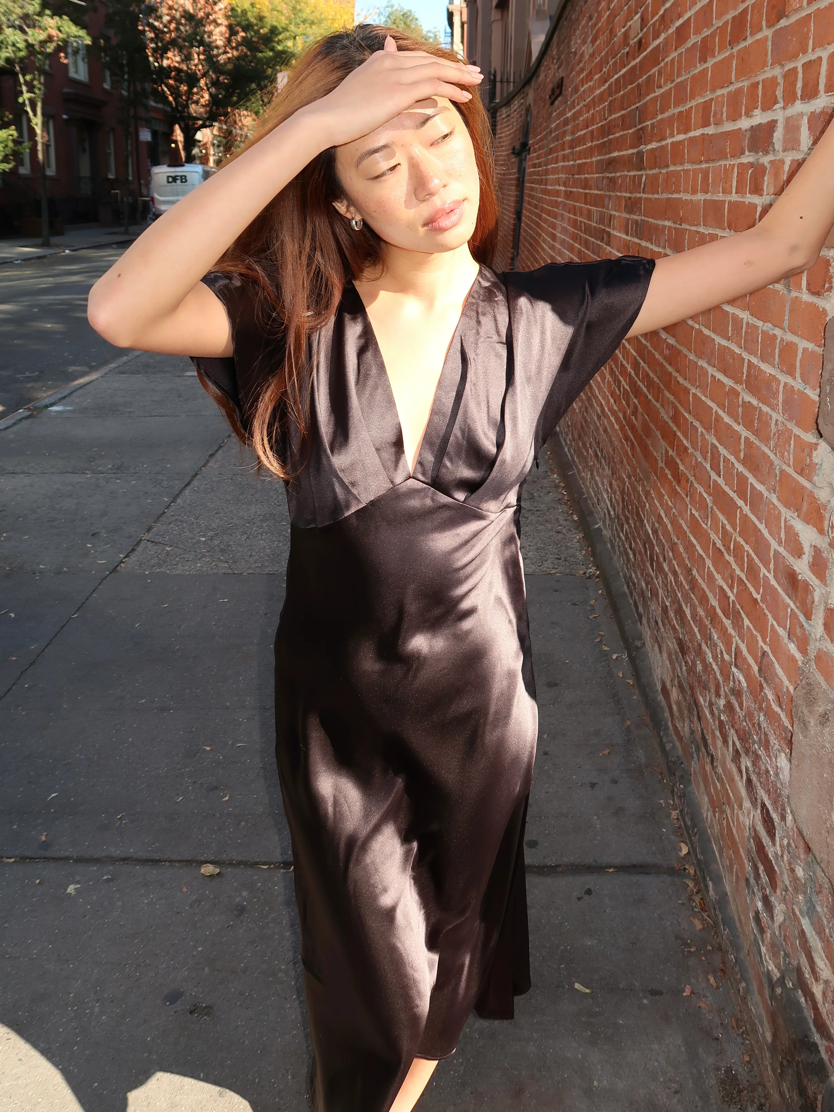 Indie V-Neck Maxi Dress in Black - Image 2
