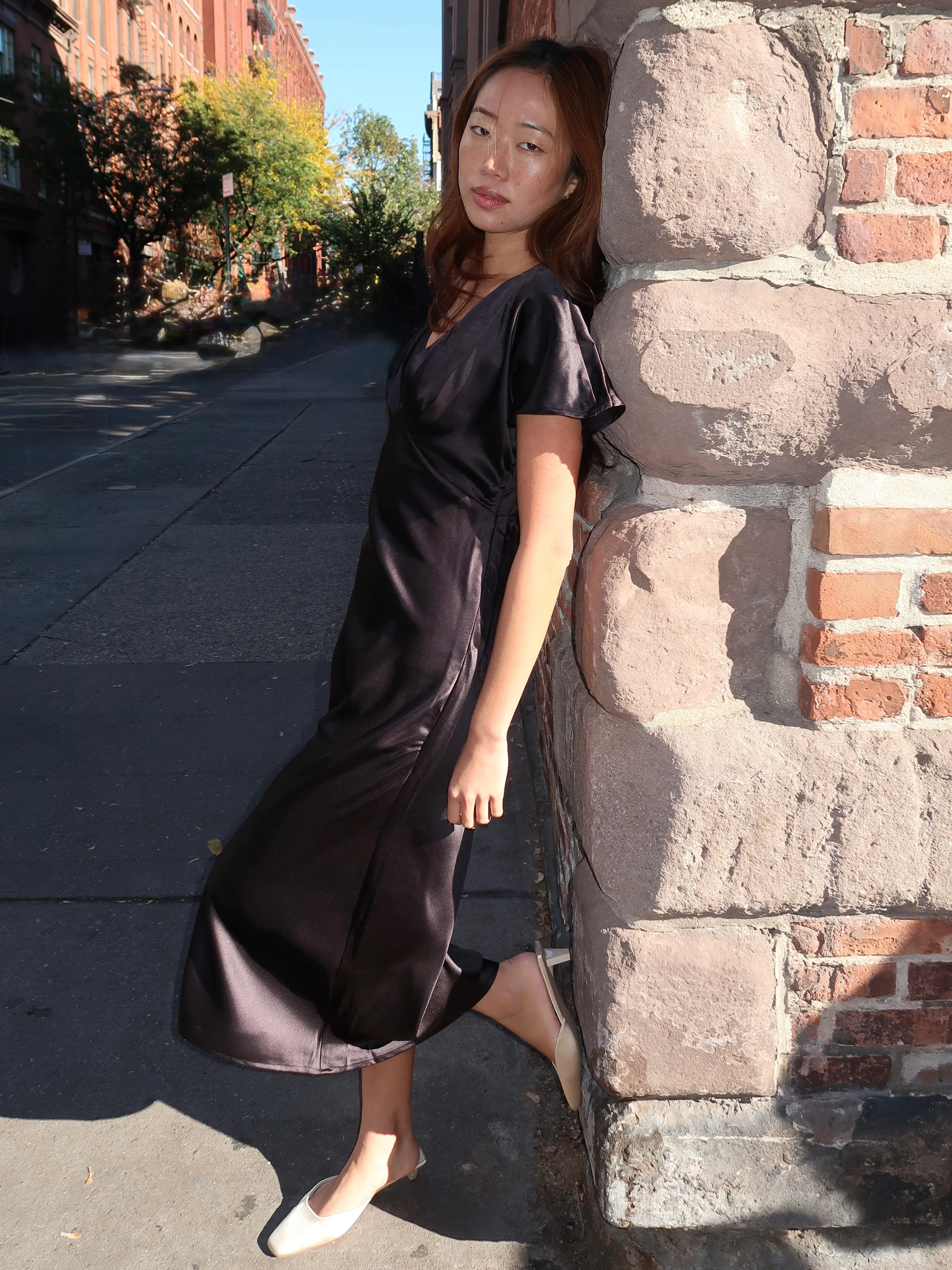 Indie V-Neck Maxi Dress in Black - Image 4