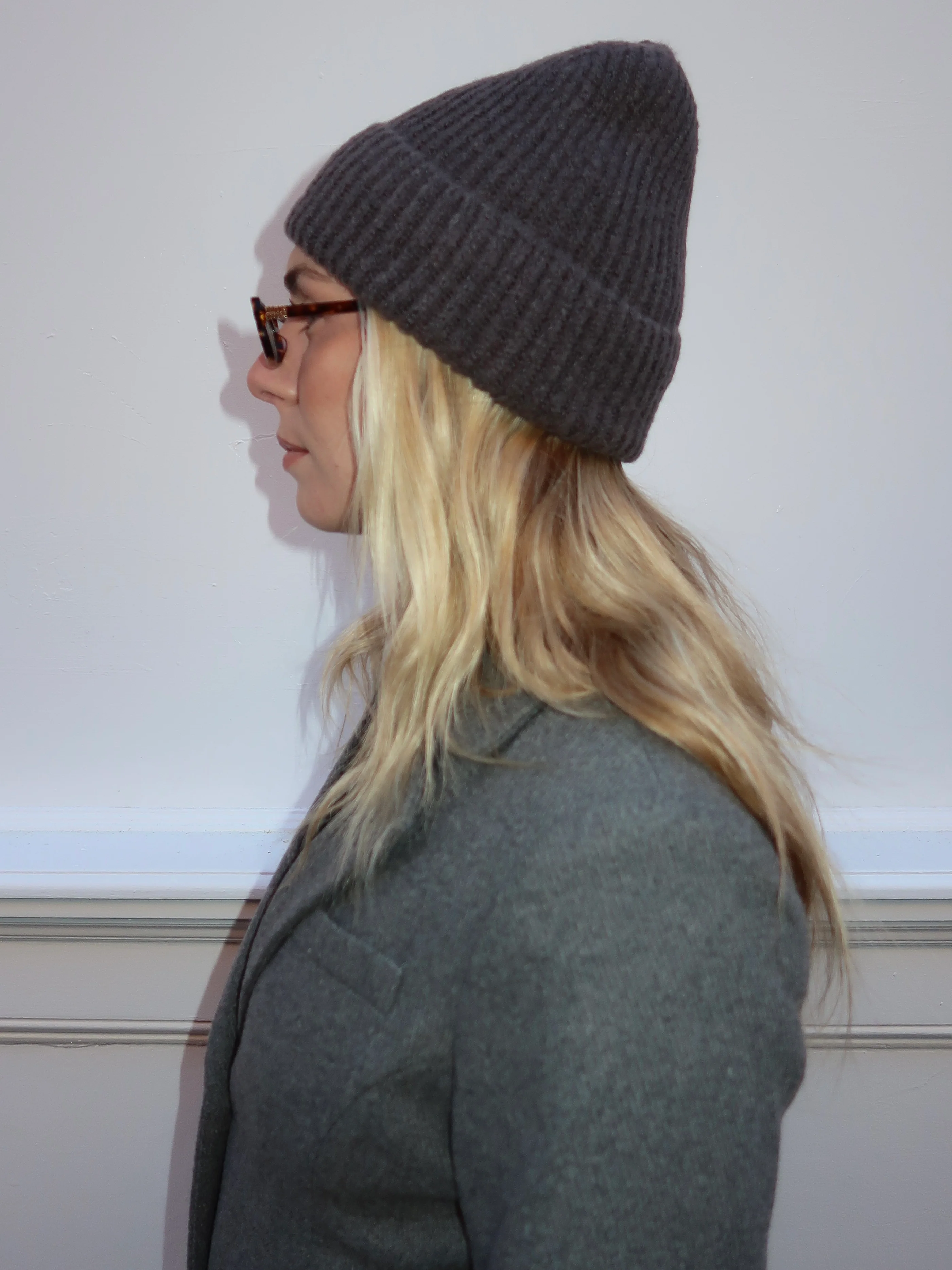 Isalis Arctic Beanie in Charcoal - Image 3