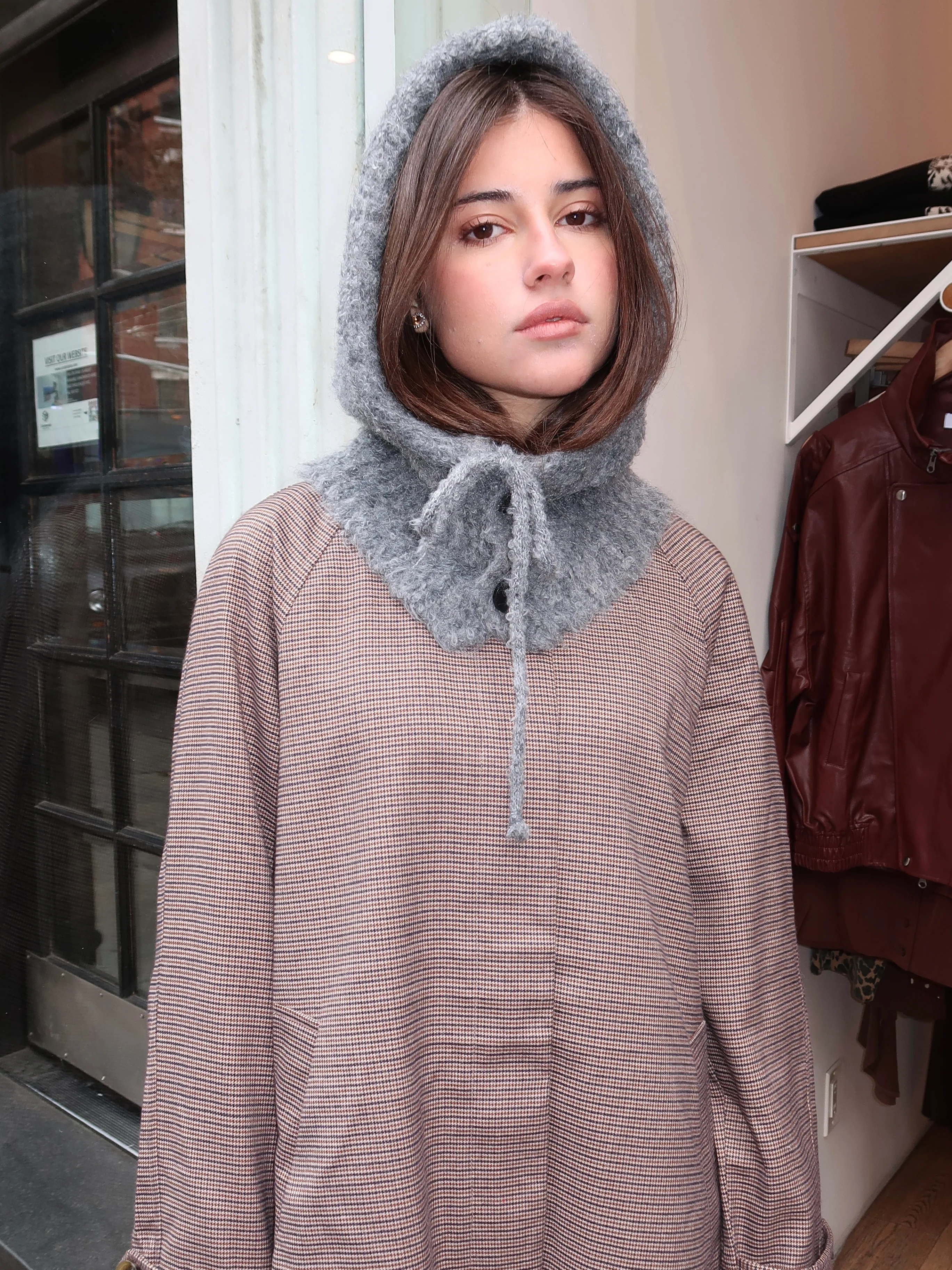 Isalis Balaclava Hood in Grey - Image 4