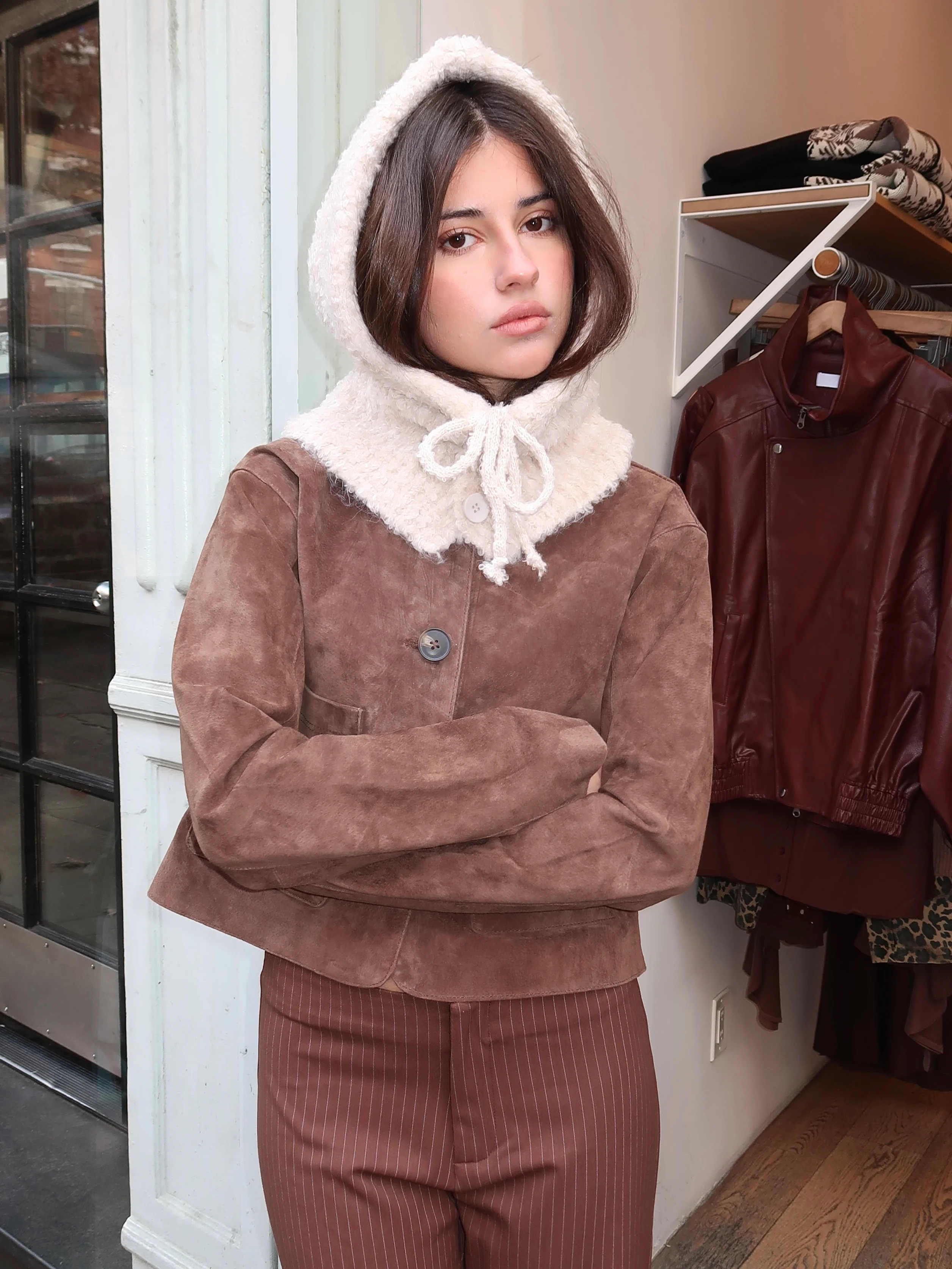 Isalis Balaclava Hood in Oatmeal