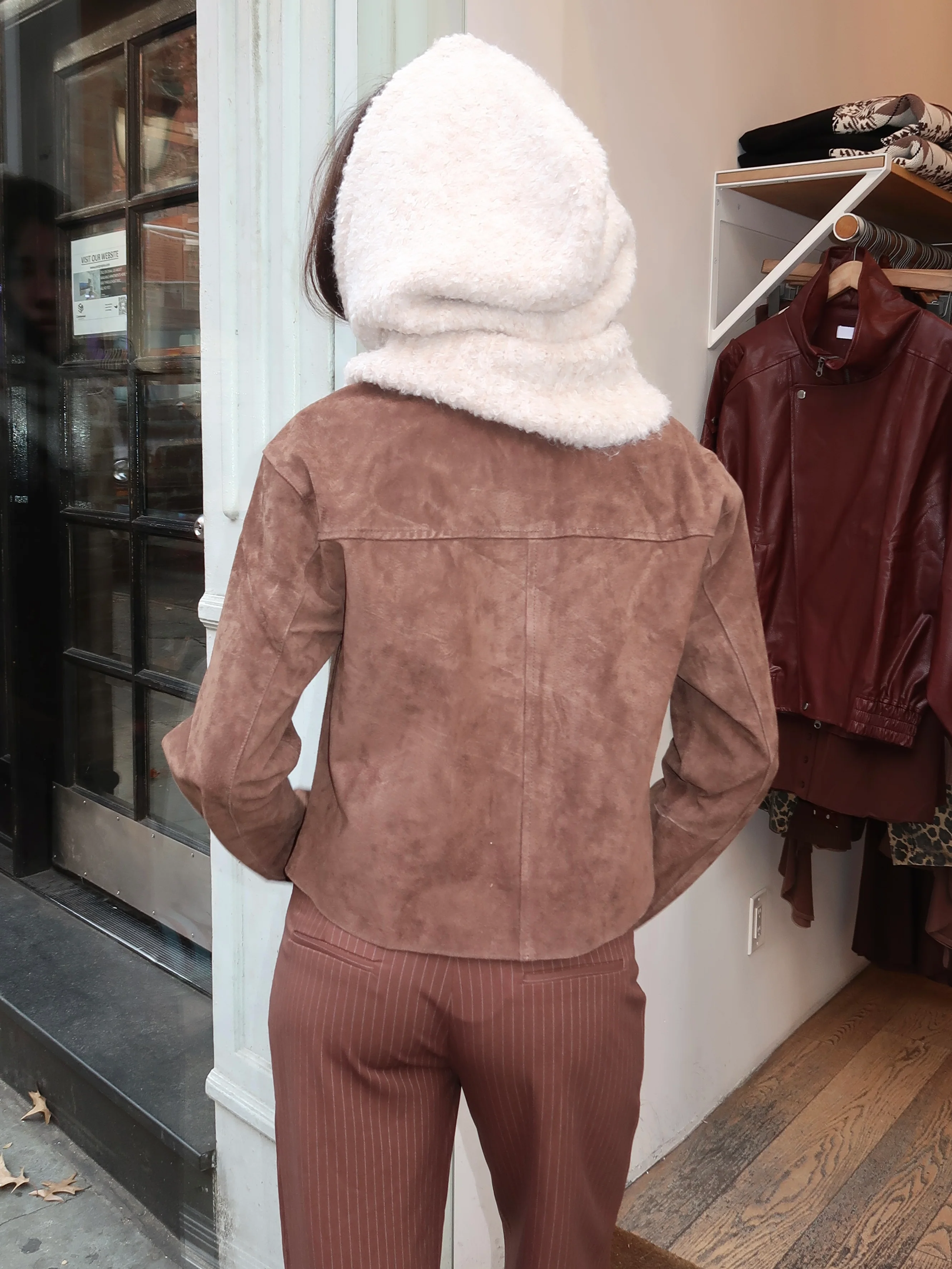 Isalis Balaclava Hood in Oatmeal - Image 2