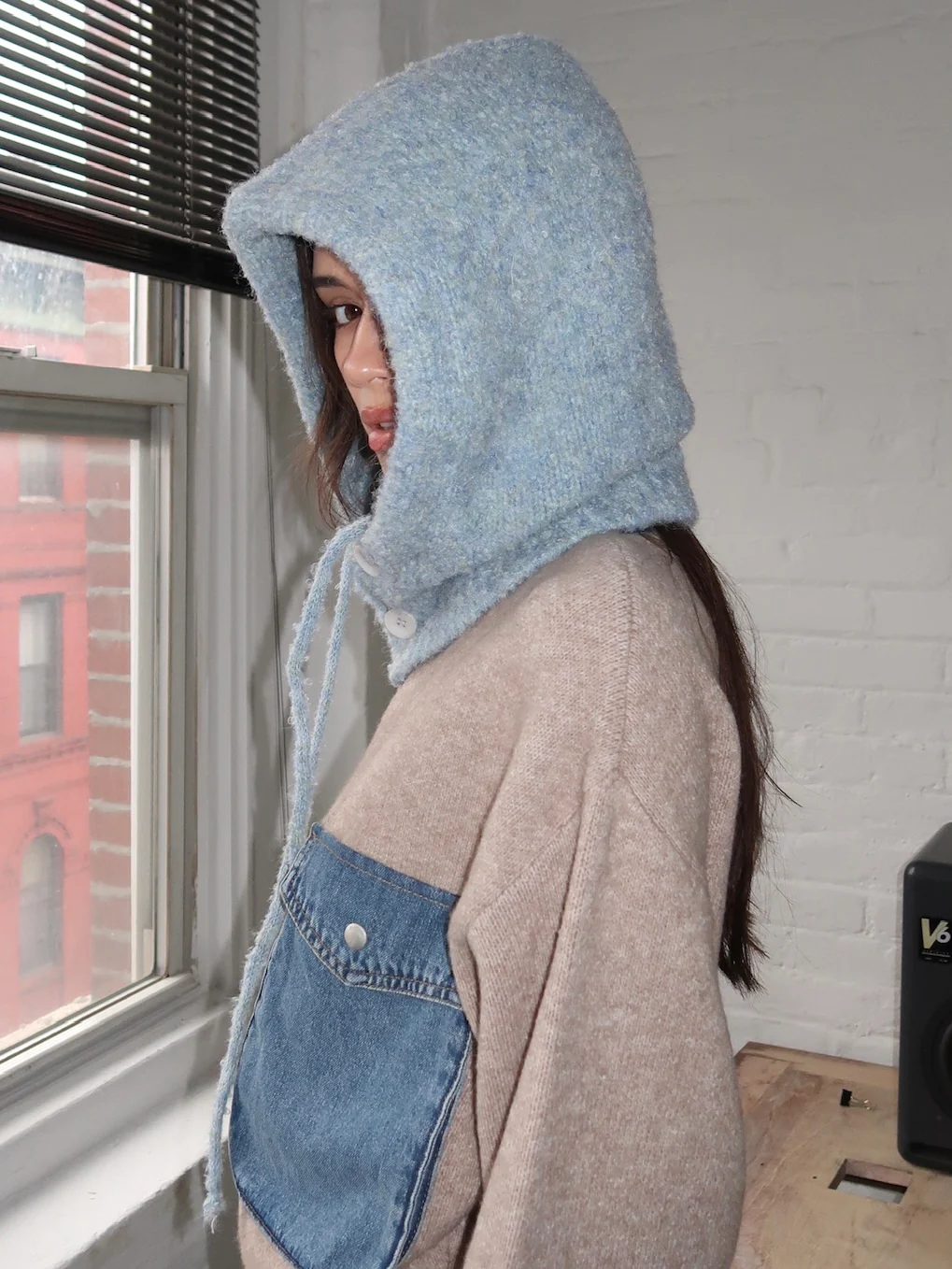 Isalis Balaclava Hood in Robin - Image 2