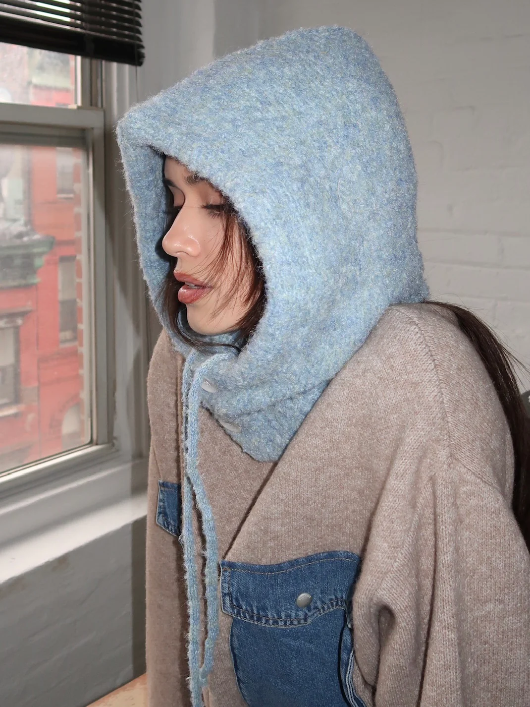 Isalis Balaclava Hood in Robin - Image 4