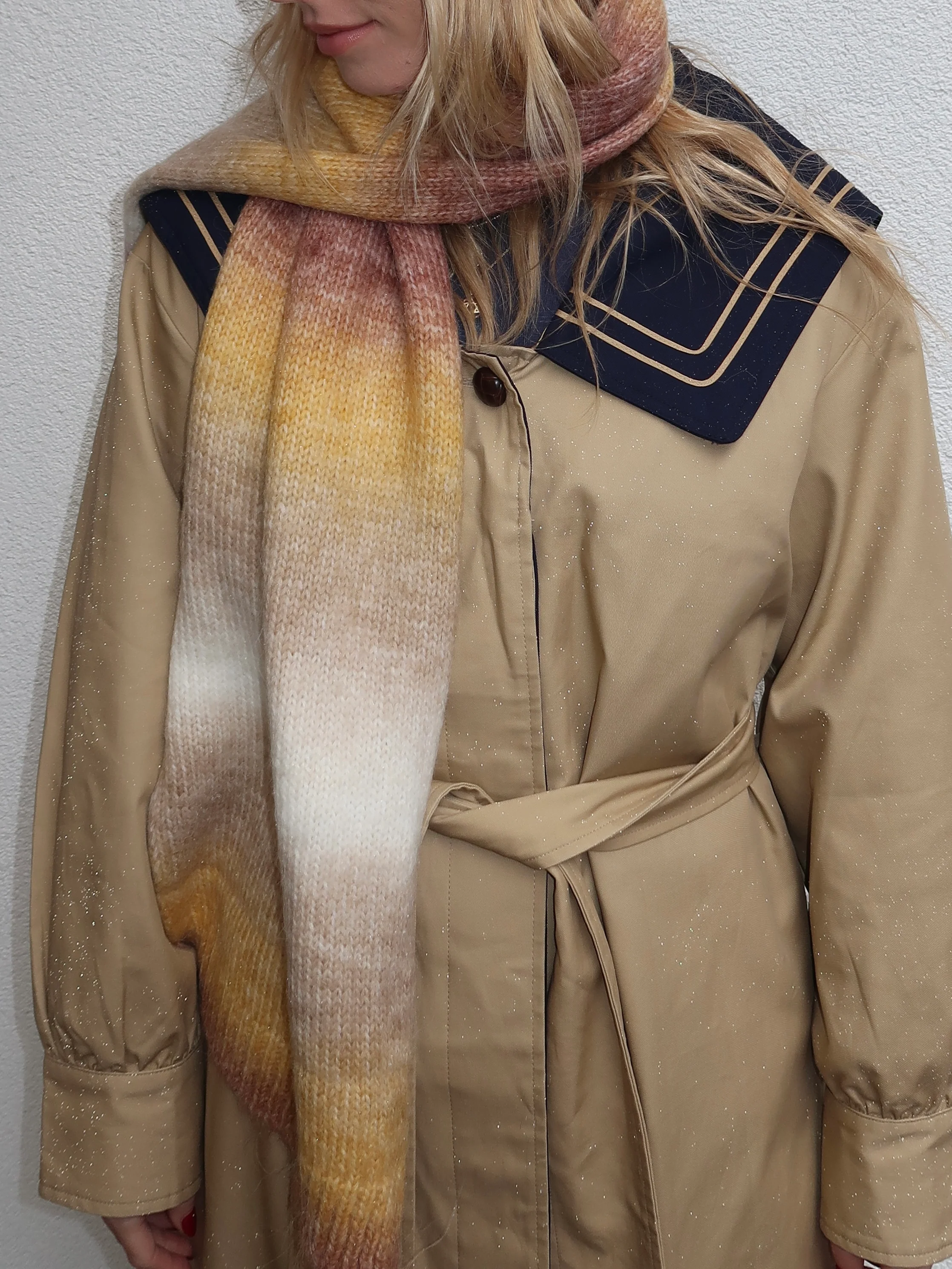 Isalis Sunset Scarf in Yellow Multi