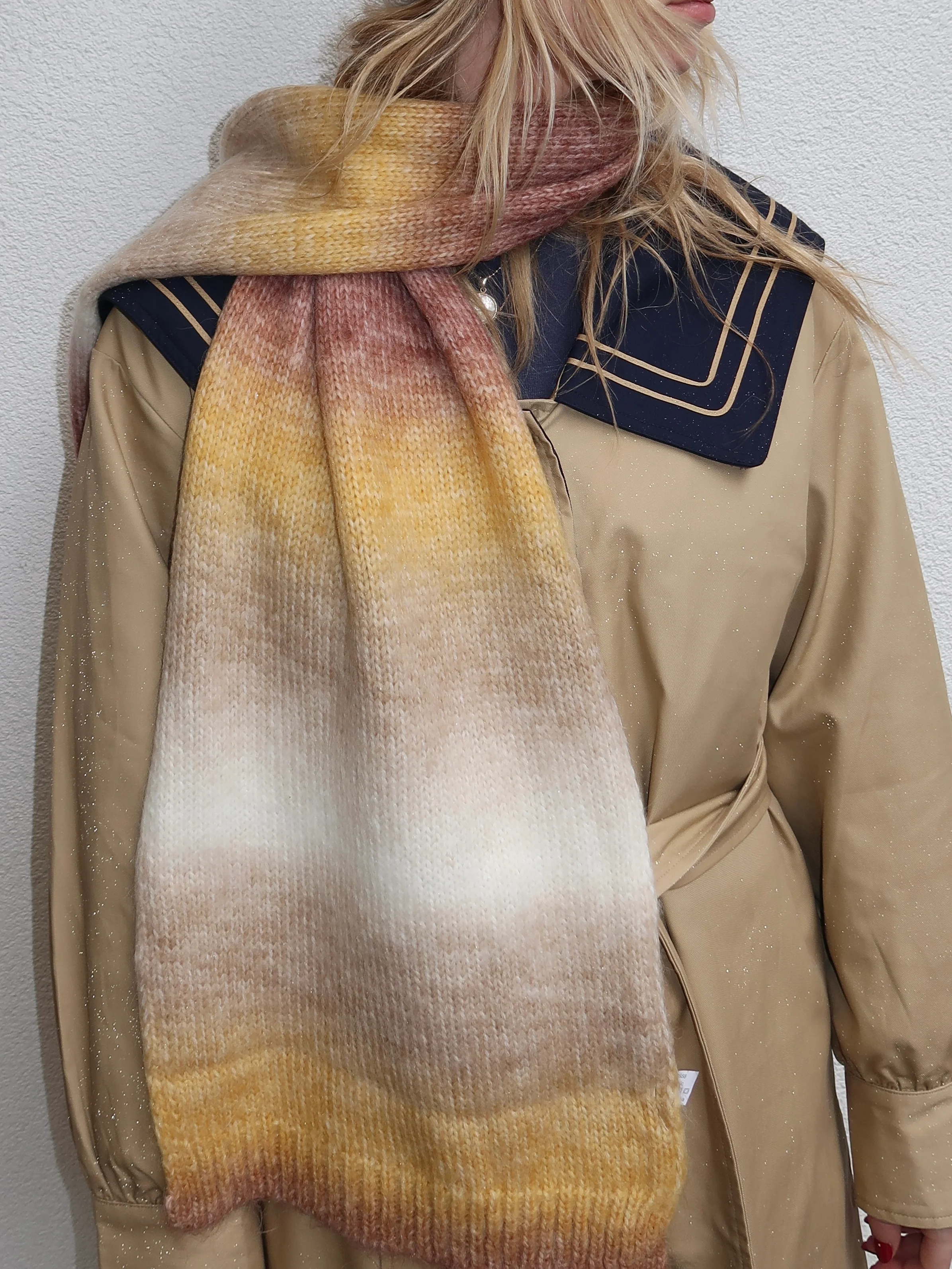 Isalis Sunset Scarf in Yellow Multi - Image 2