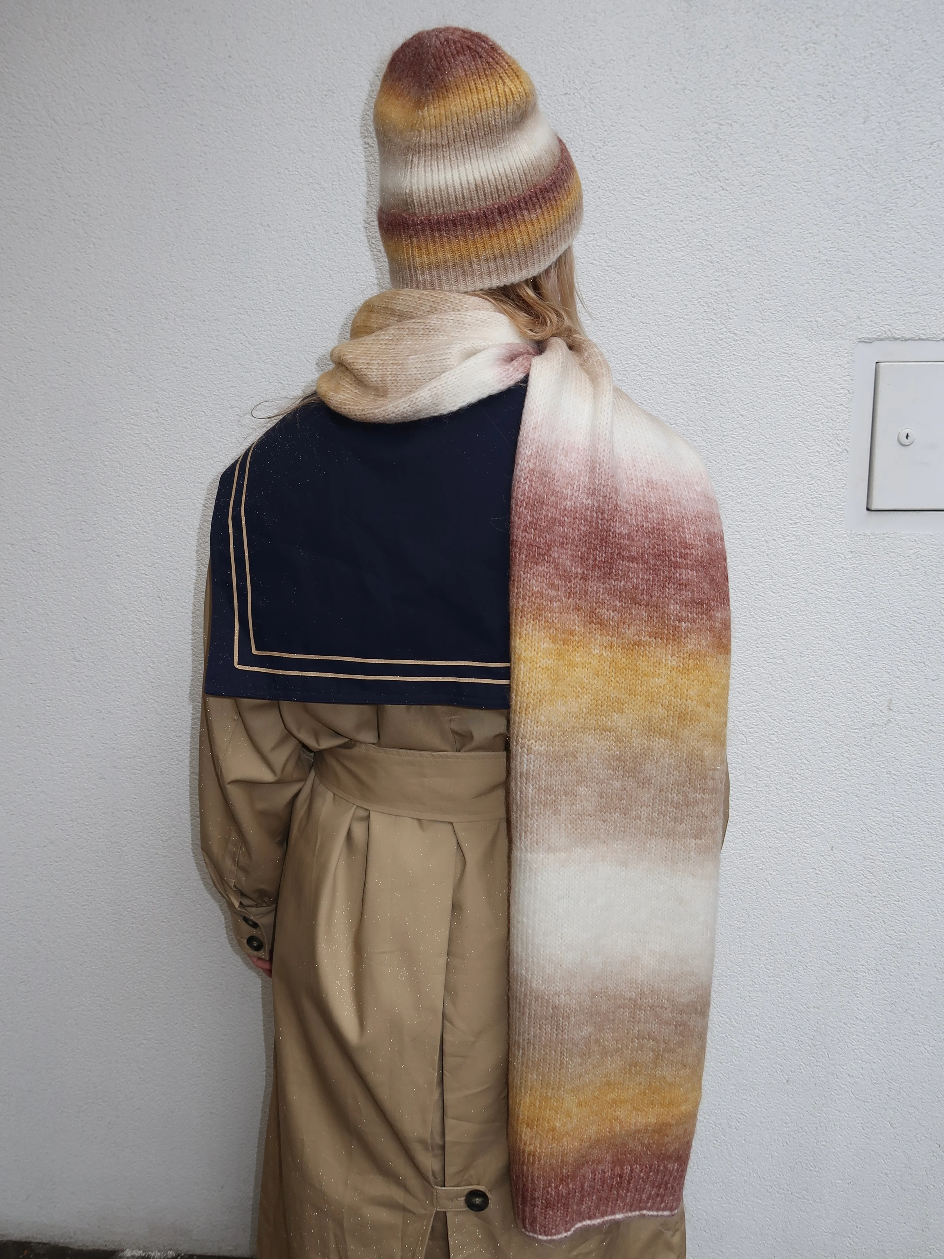 Isalis Sunset Scarf in Yellow Multi - Image 3
