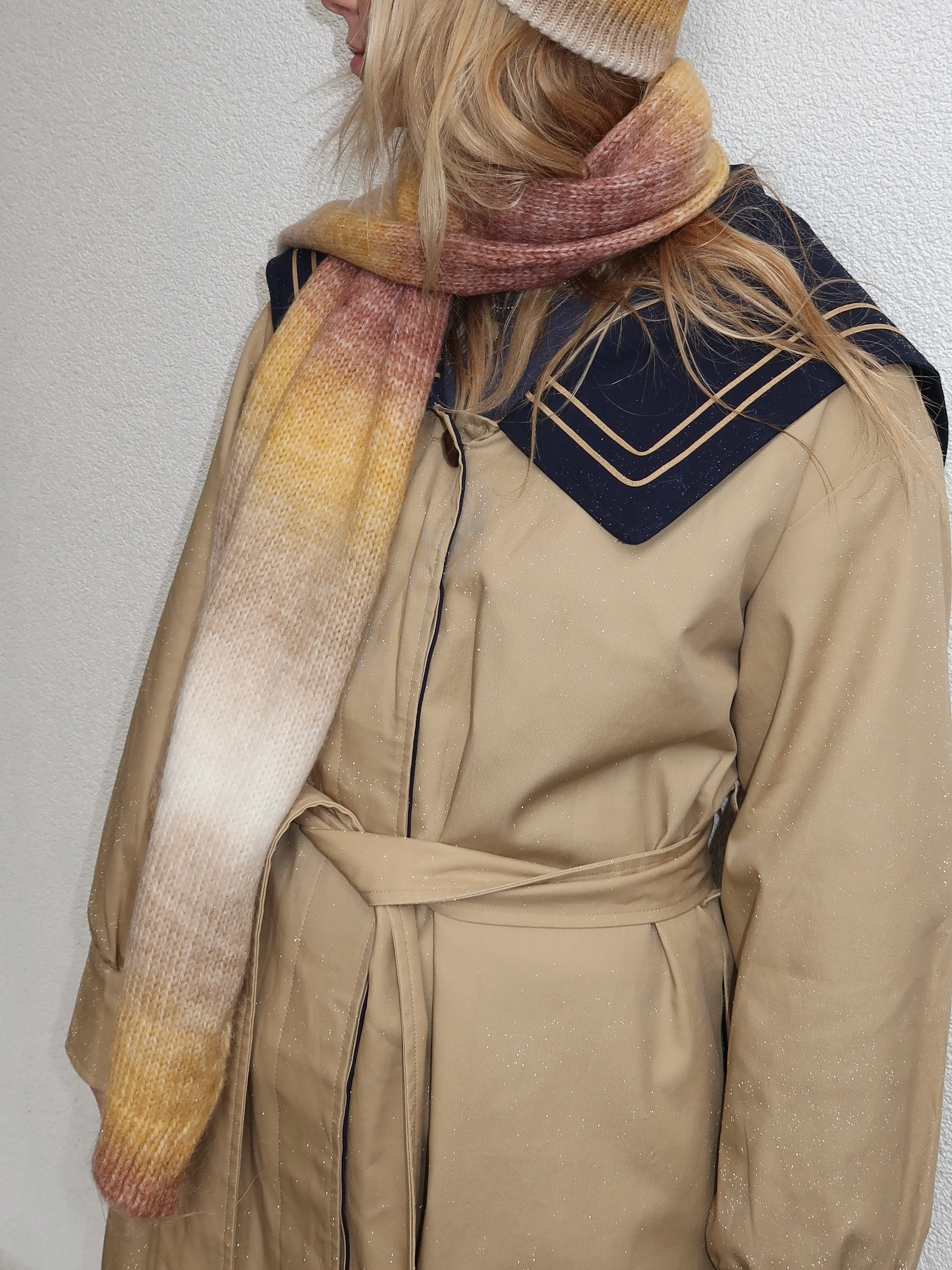 Isalis Sunset Scarf in Yellow Multi - Image 4