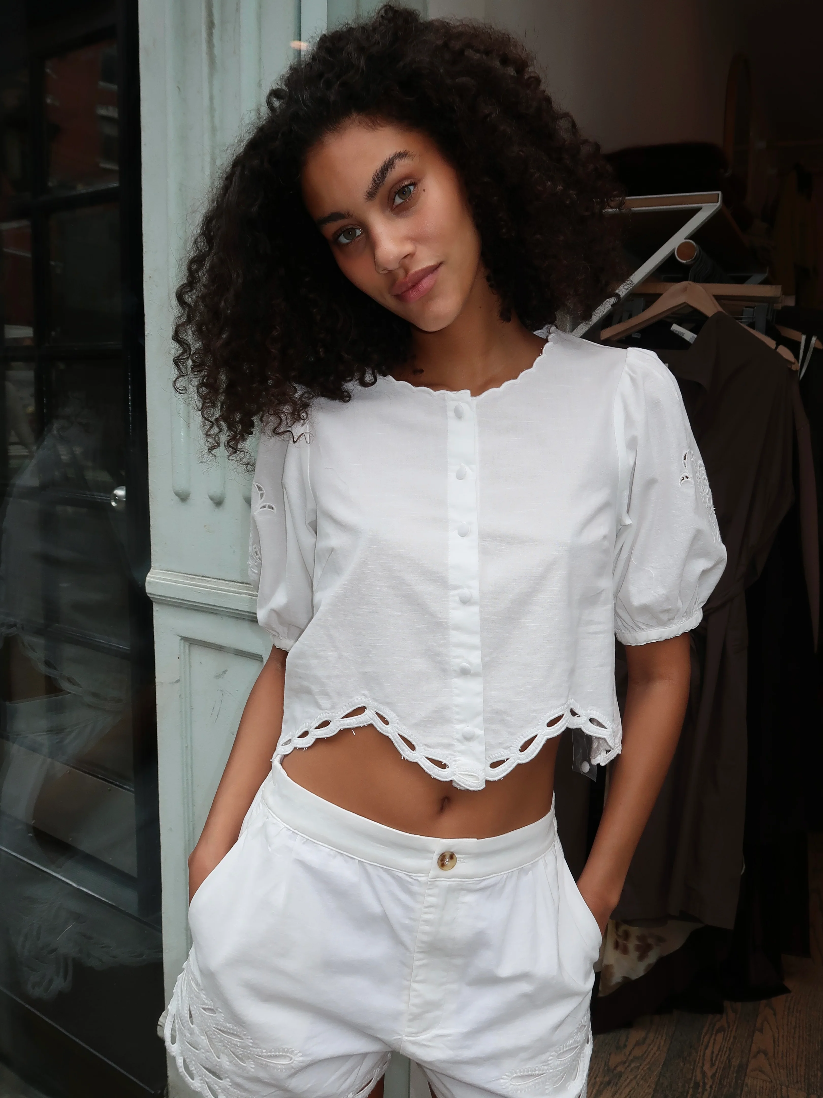 Joellyn Top in White - Image 3