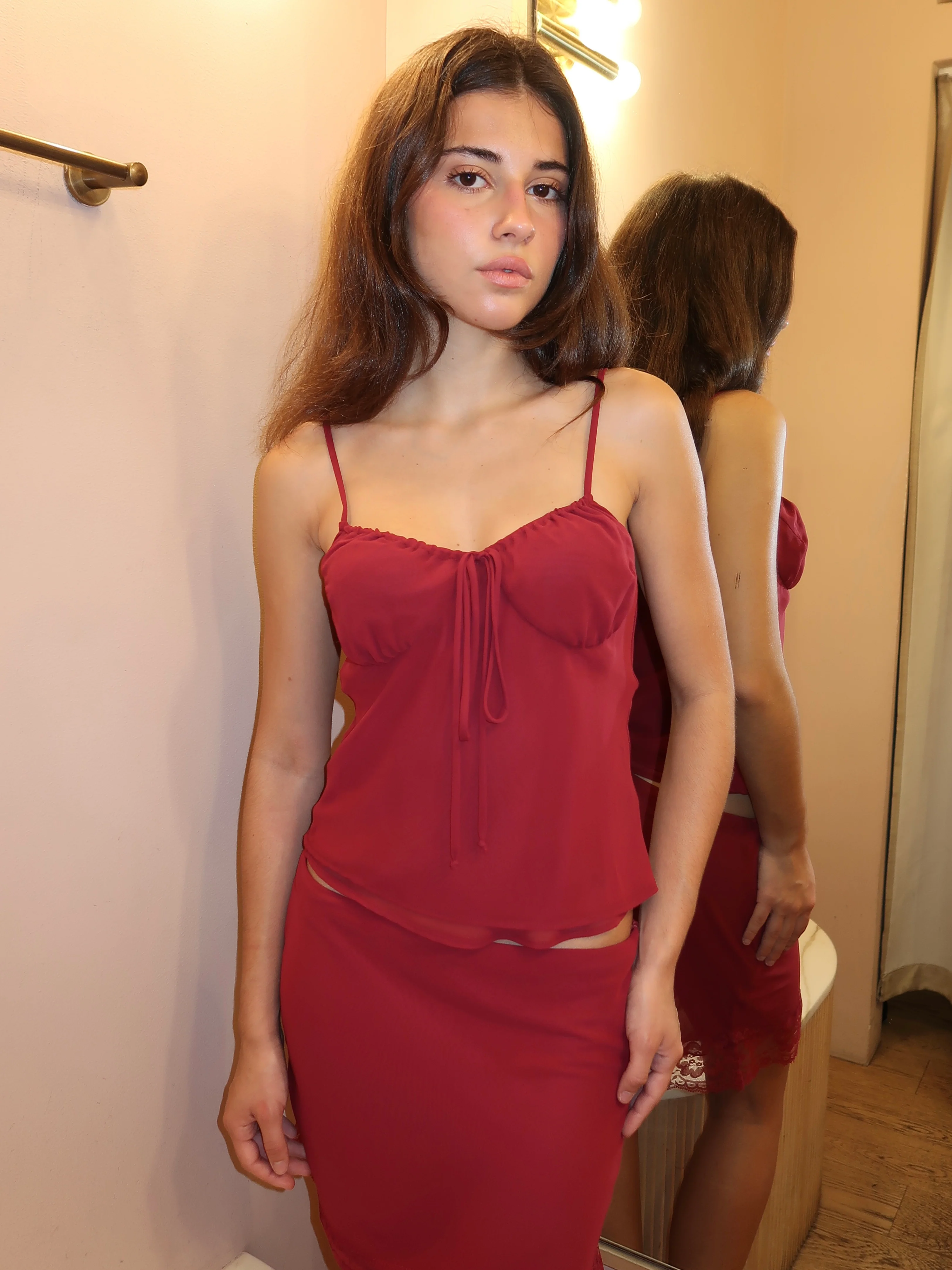 Josephine Top in Burgundy - Image 4
