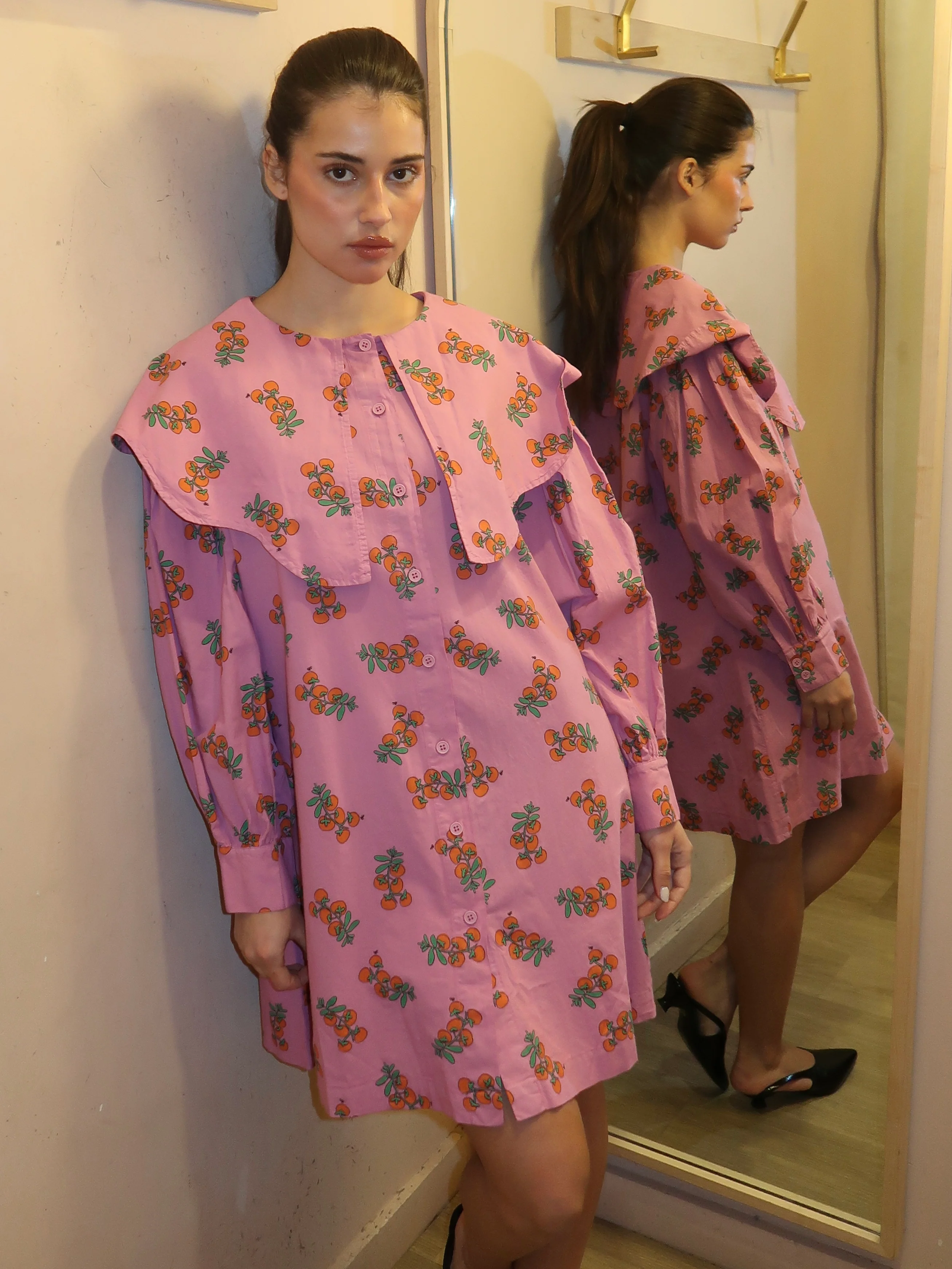 Juicy Tomatoes Big Collar Dress