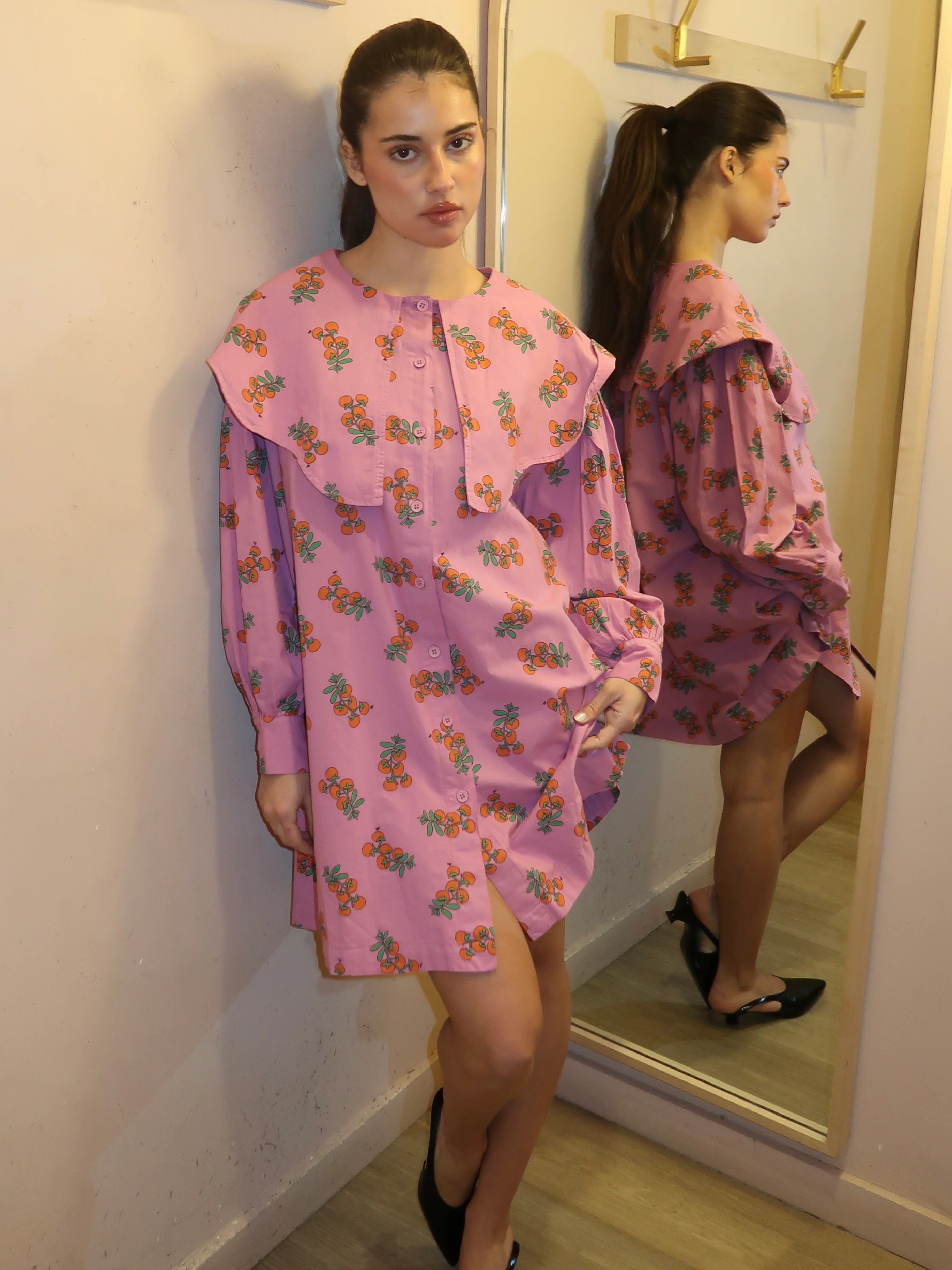 Juicy Tomatoes Big Collar Dress - Image 4