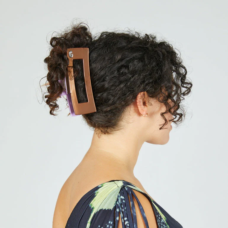 Jumbo Box Claw in Brown/Lilac - Image 2
