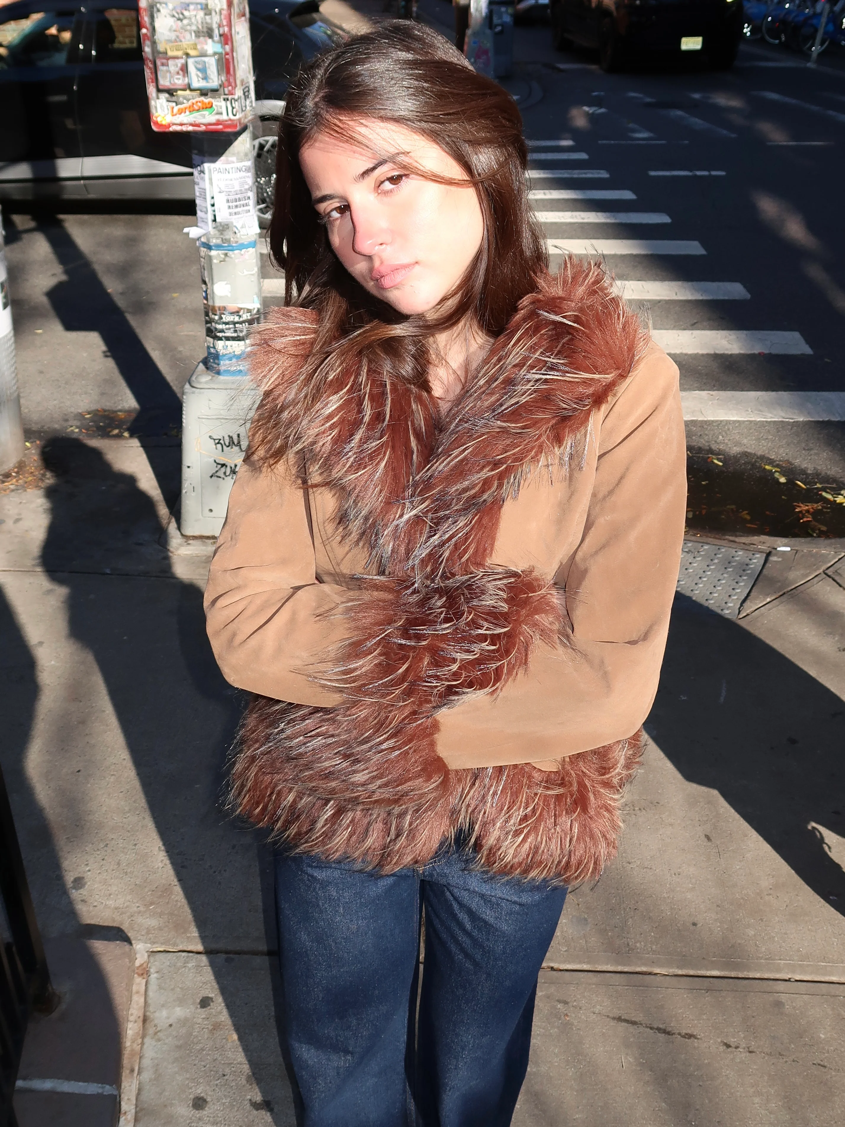 Juniper Fur Lined Jacket in Java - Image 2