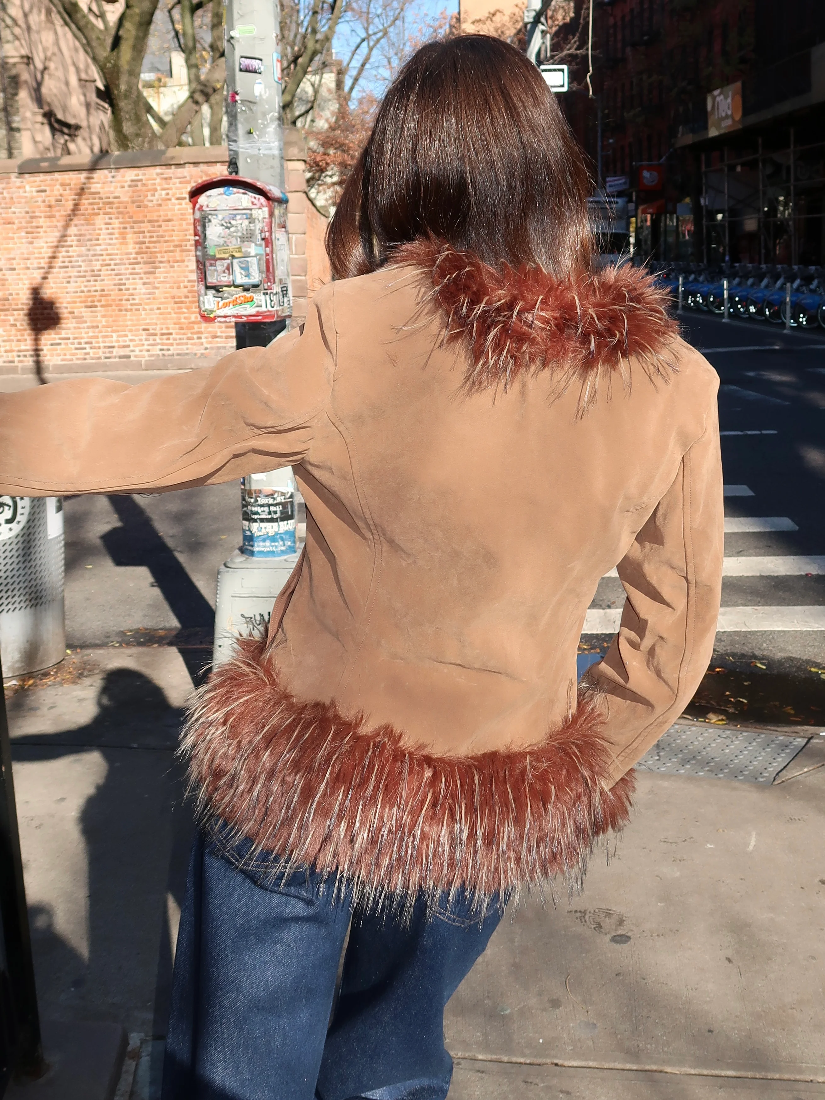 Juniper Fur Lined Jacket in Java - Image 3