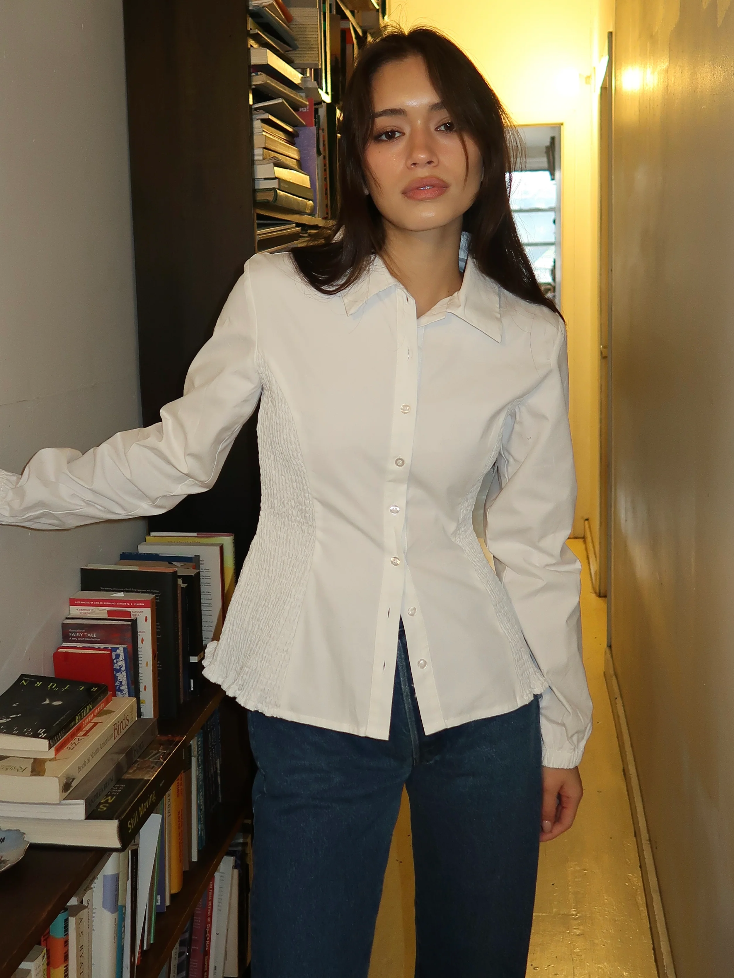 Lena Shirt in White - Image 4