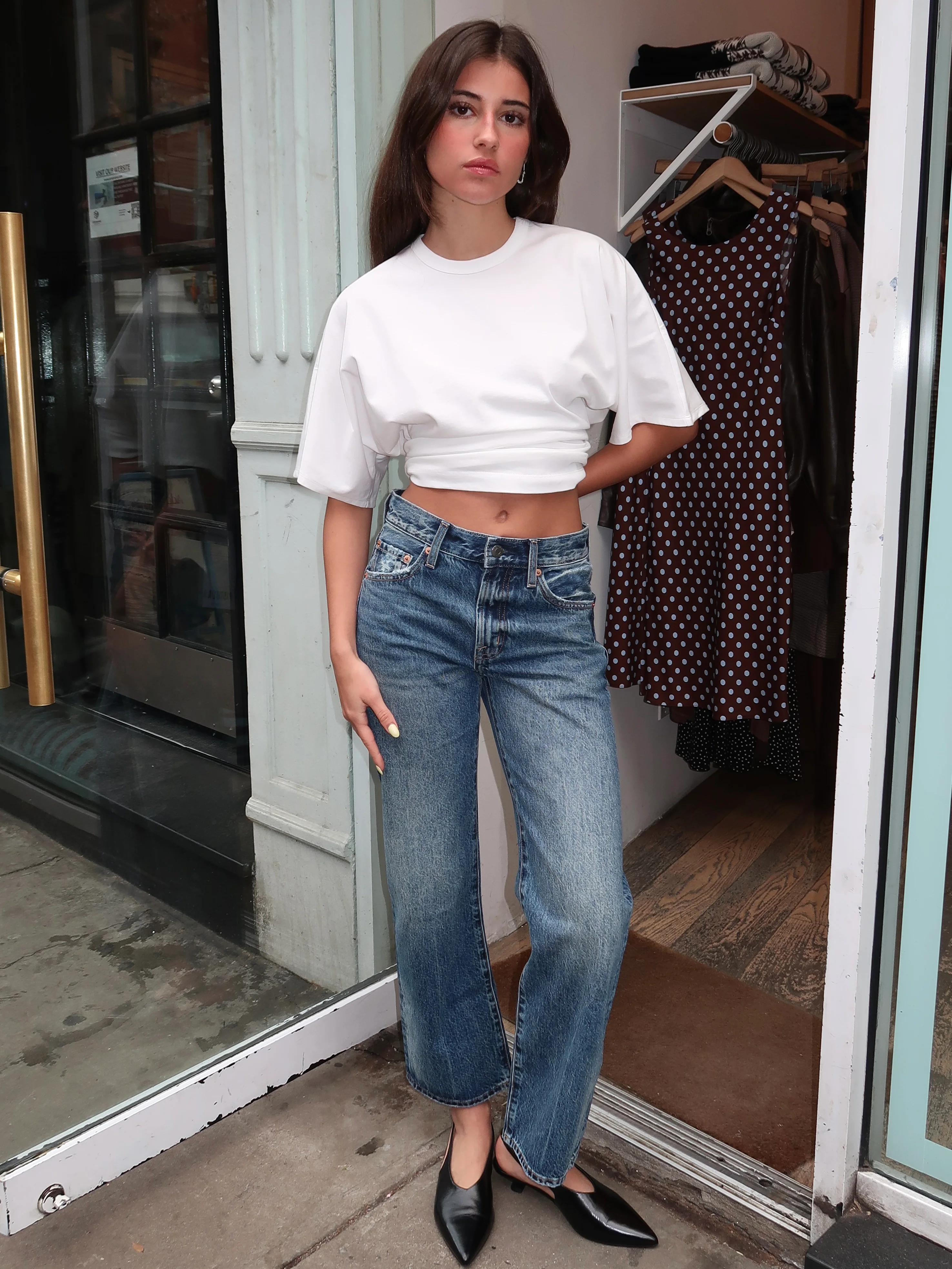 Lexi Mid Rise Bowed Straight in Artisan - Image 2