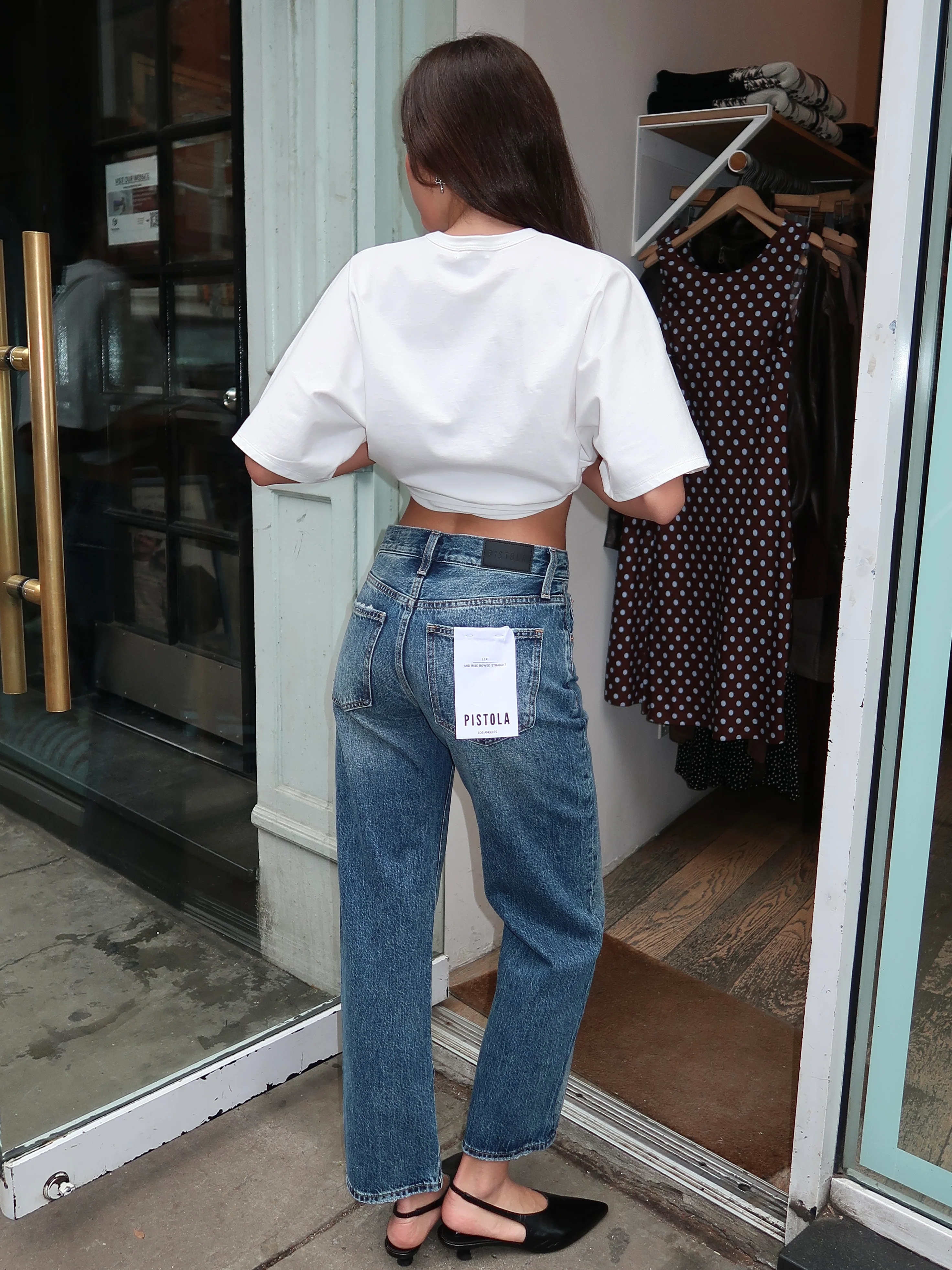 Lexi Mid Rise Bowed Straight in Artisan - Image 3