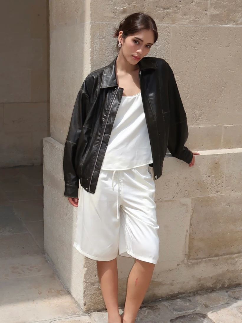 Lincoln Bomber Jacket in Vintage Brown