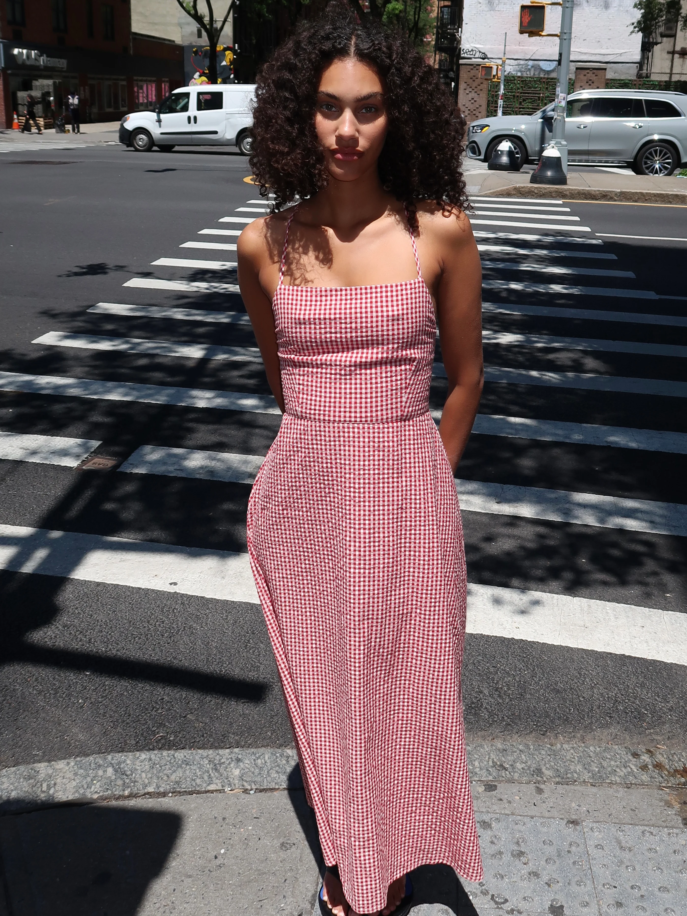 Lori Dress in Red Gingham - Image 4