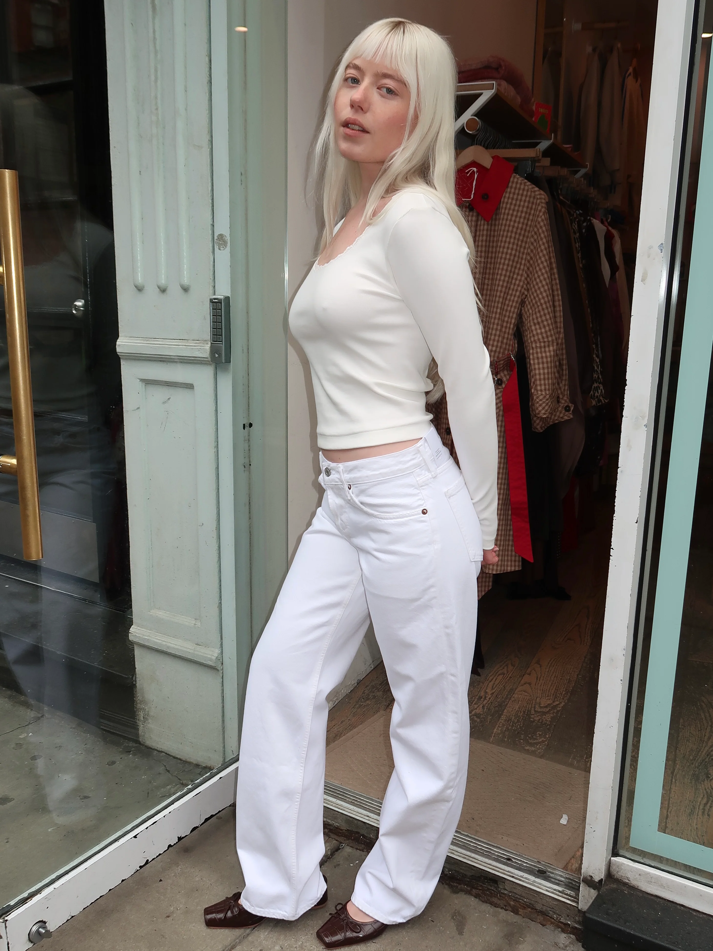 Low Rise Loose in Marshmallow - Image 4