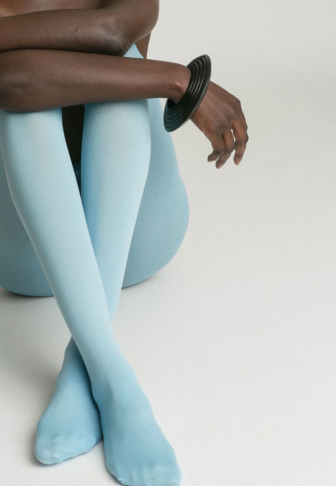 Lycra Tights in Light Blue - Image 2