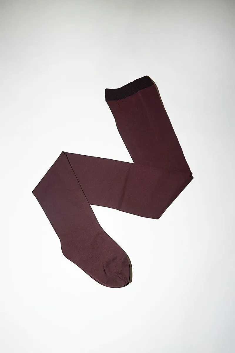 Lycra Tights in Melanzanna