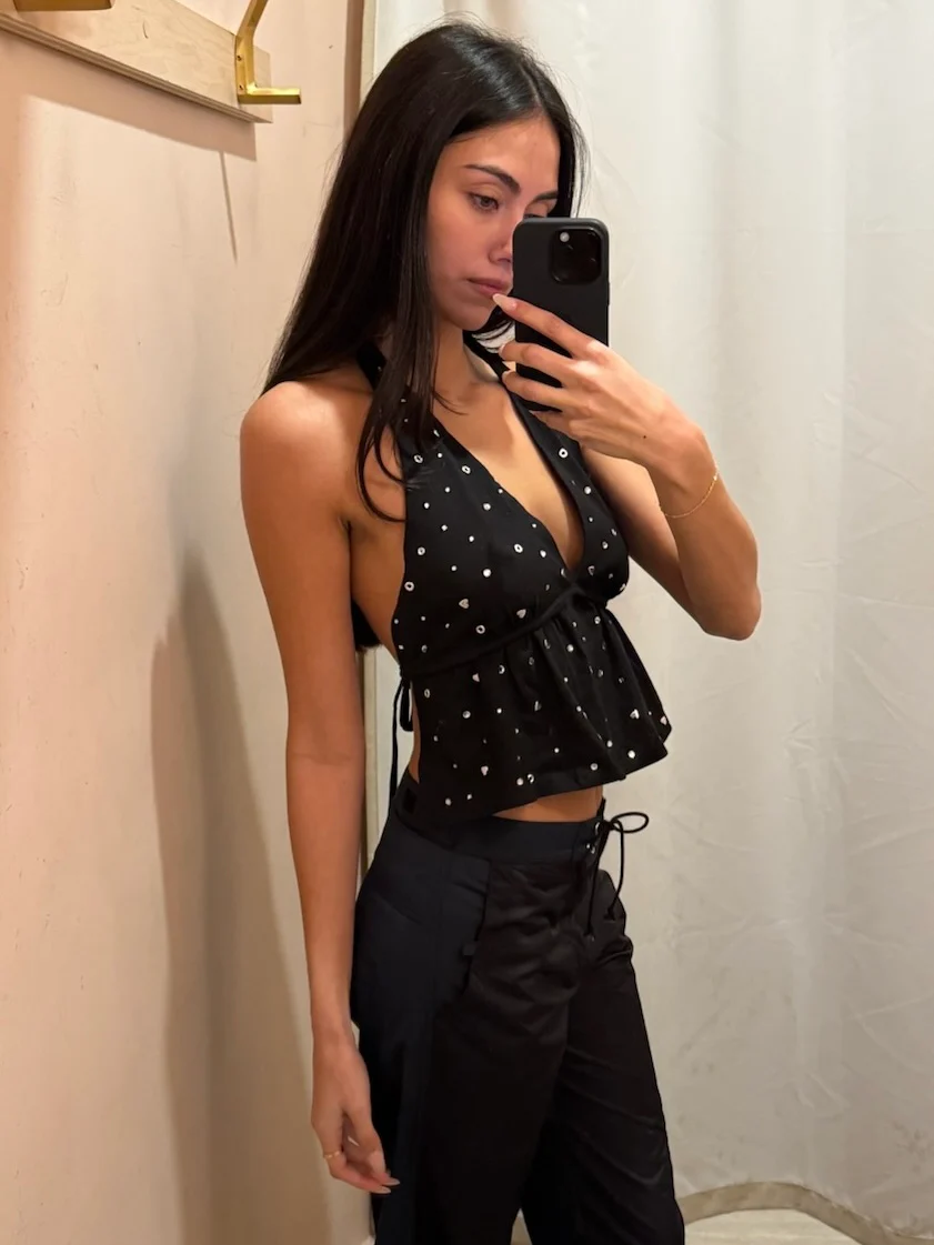 Maddy Halter Top in Black - Image 4