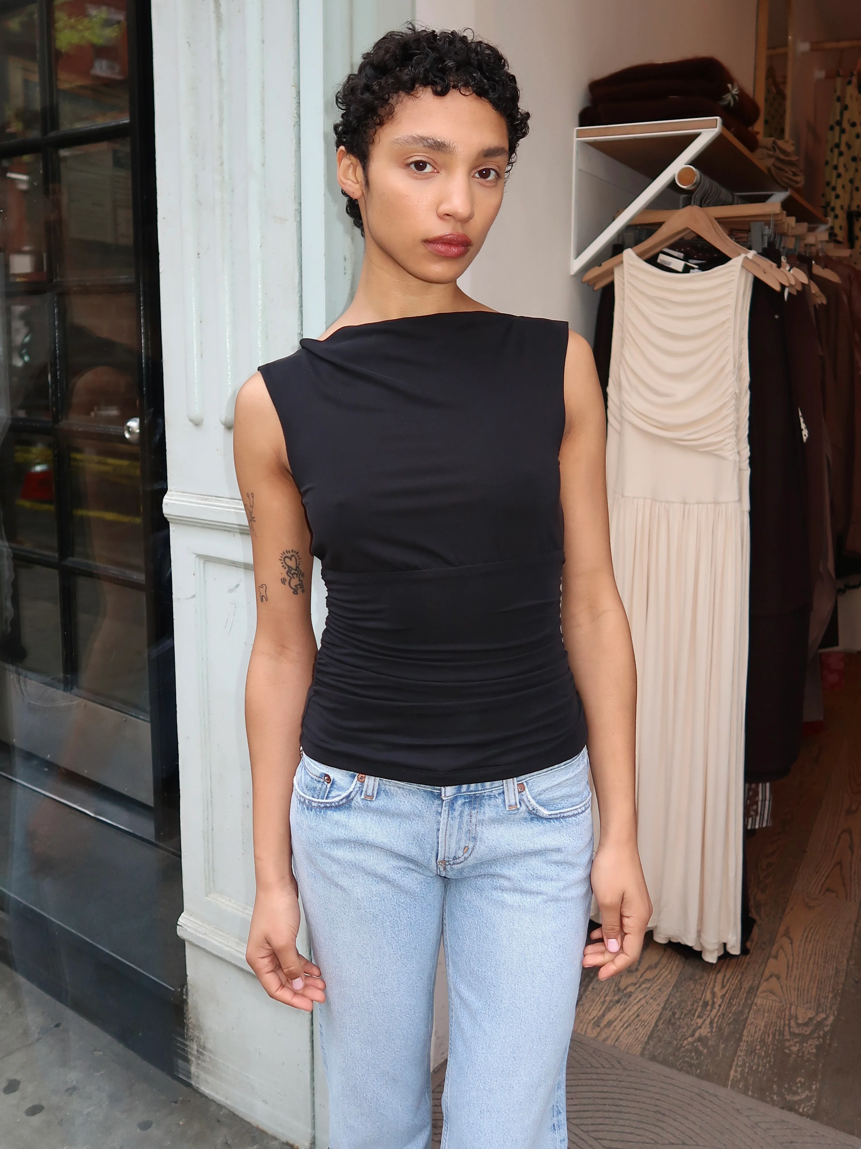 Maeve Top in Black - Image 2