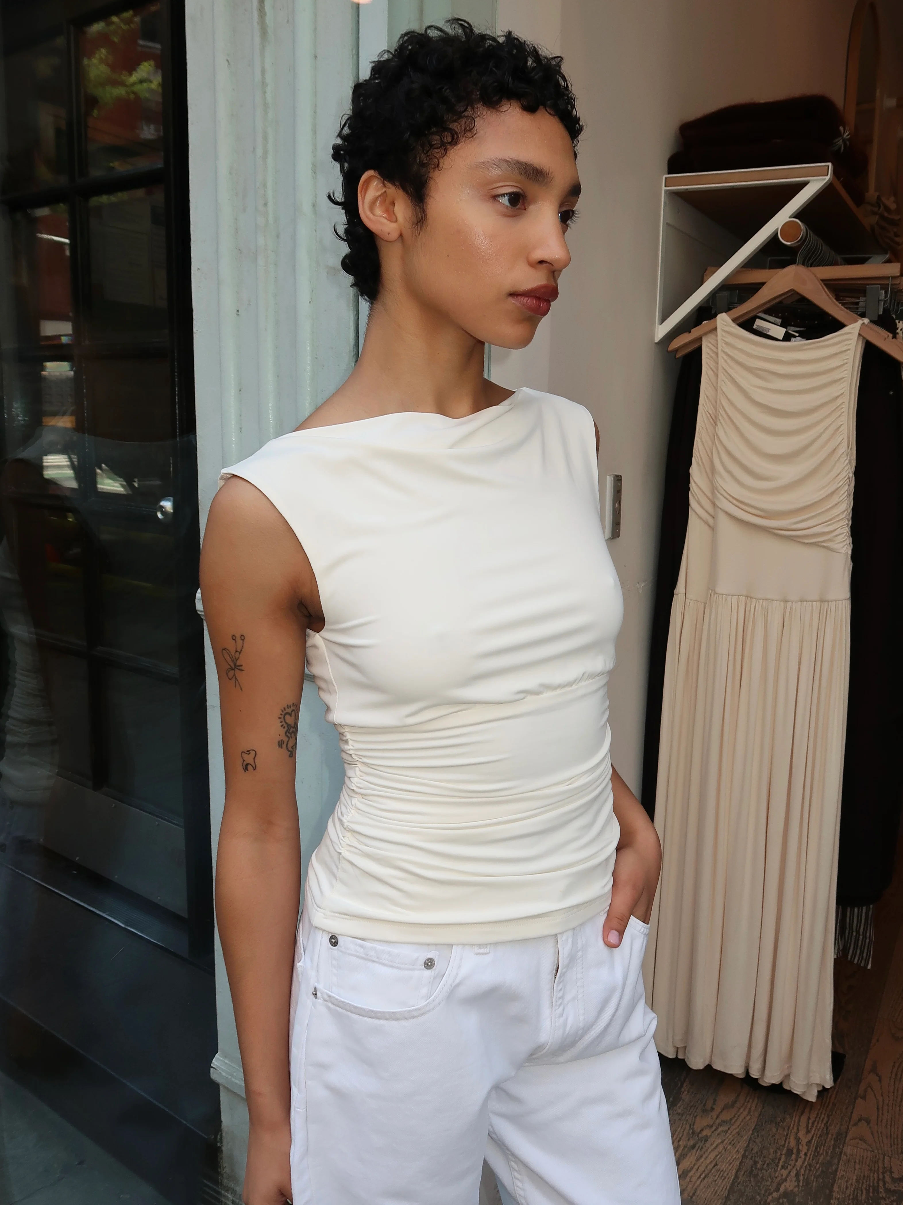 Maeve Top in Ivory - Image 2