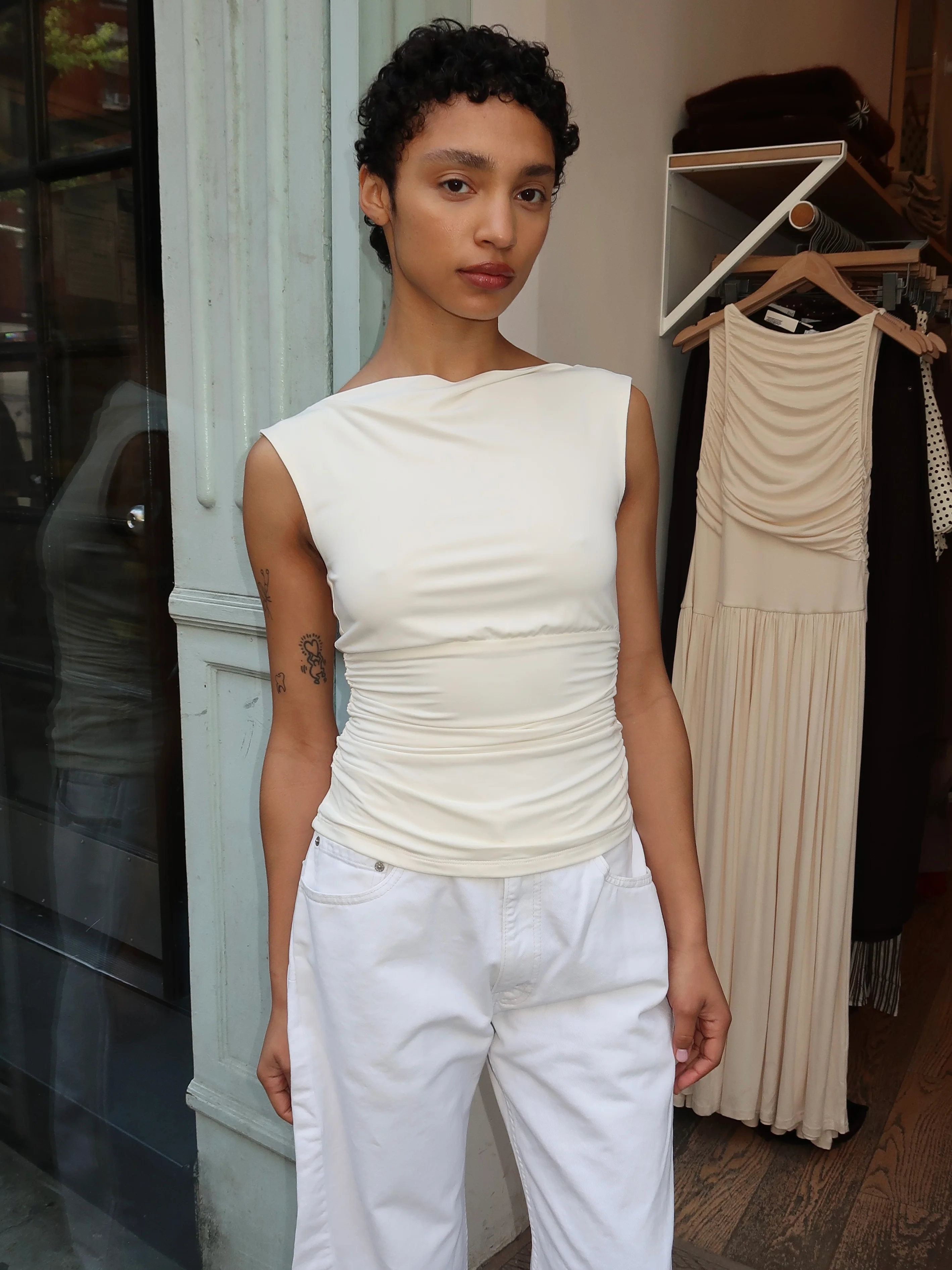 Maeve Top in Ivory - Image 4