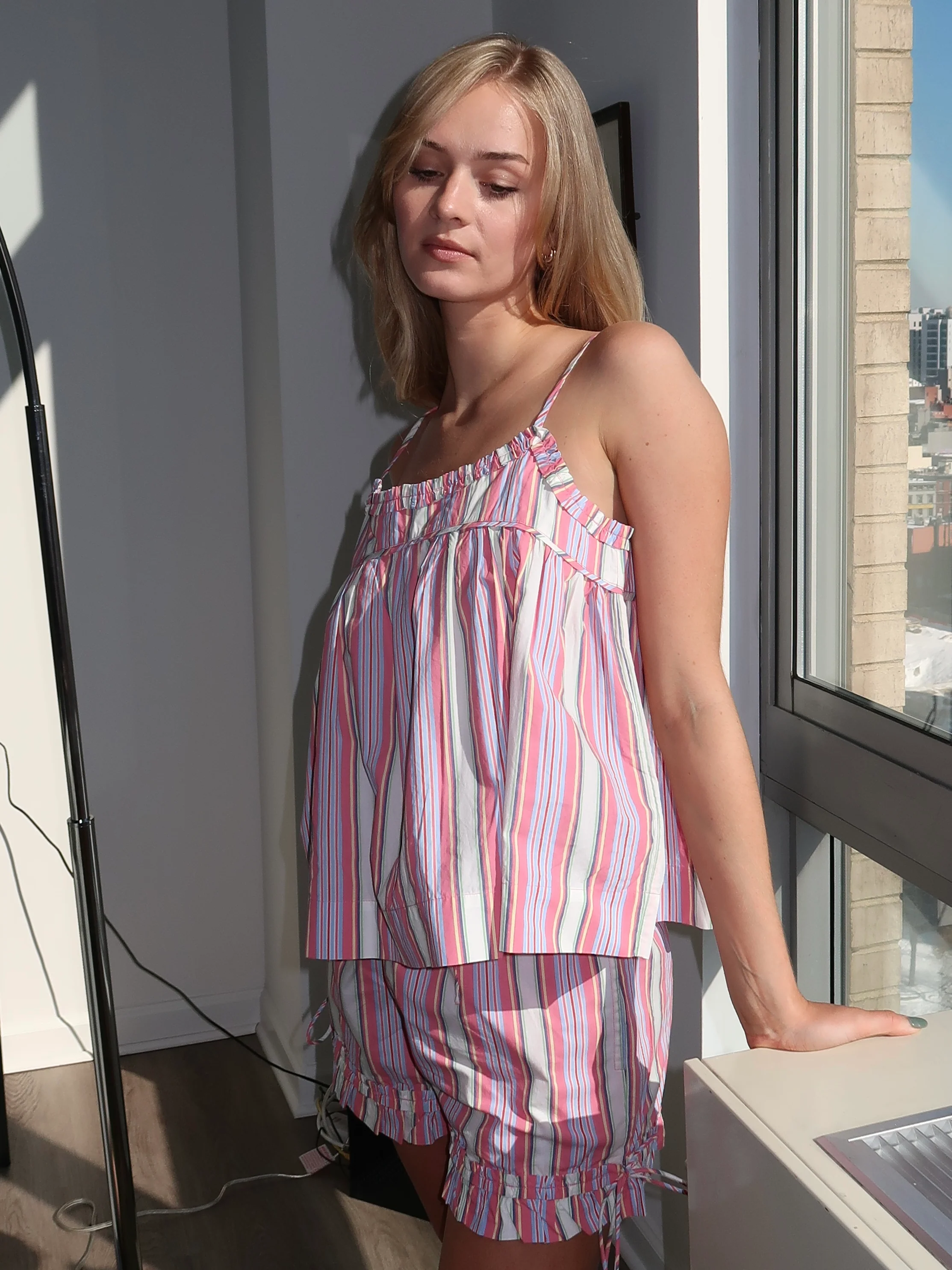 Mafalda Frilly Tie Bloomer in Summer Stripe - Image 4