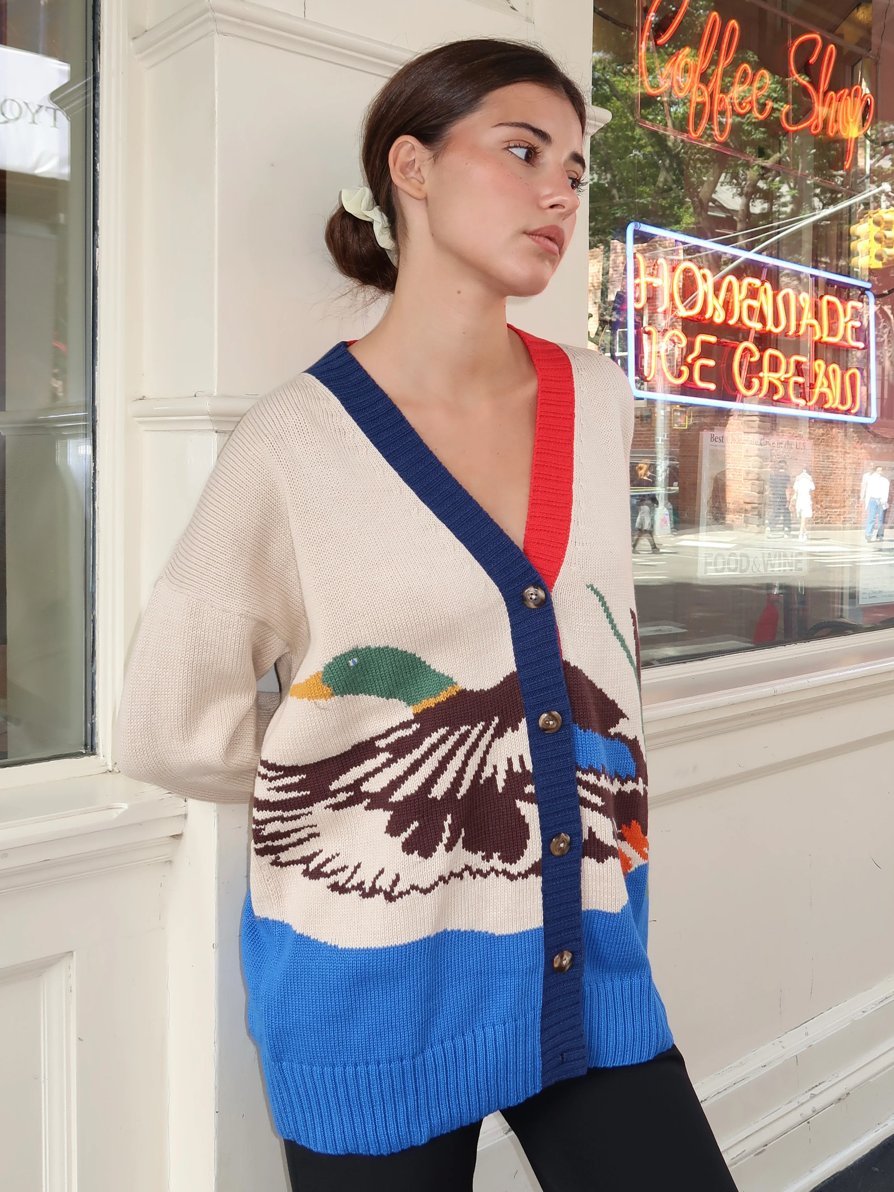 Mallard Cardigan in Wheat - Image 2