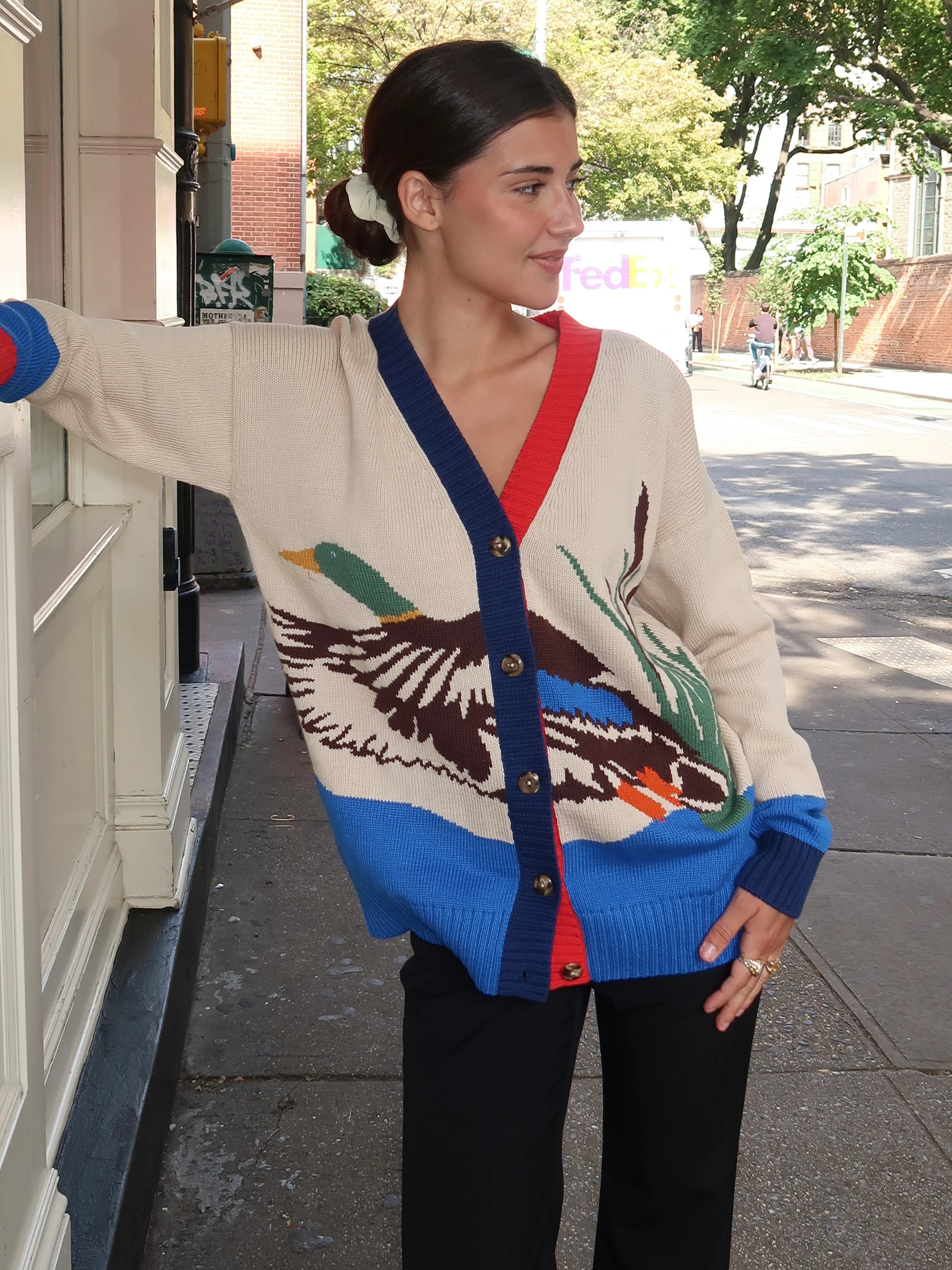 Mallard Cardigan in Wheat - Image 4