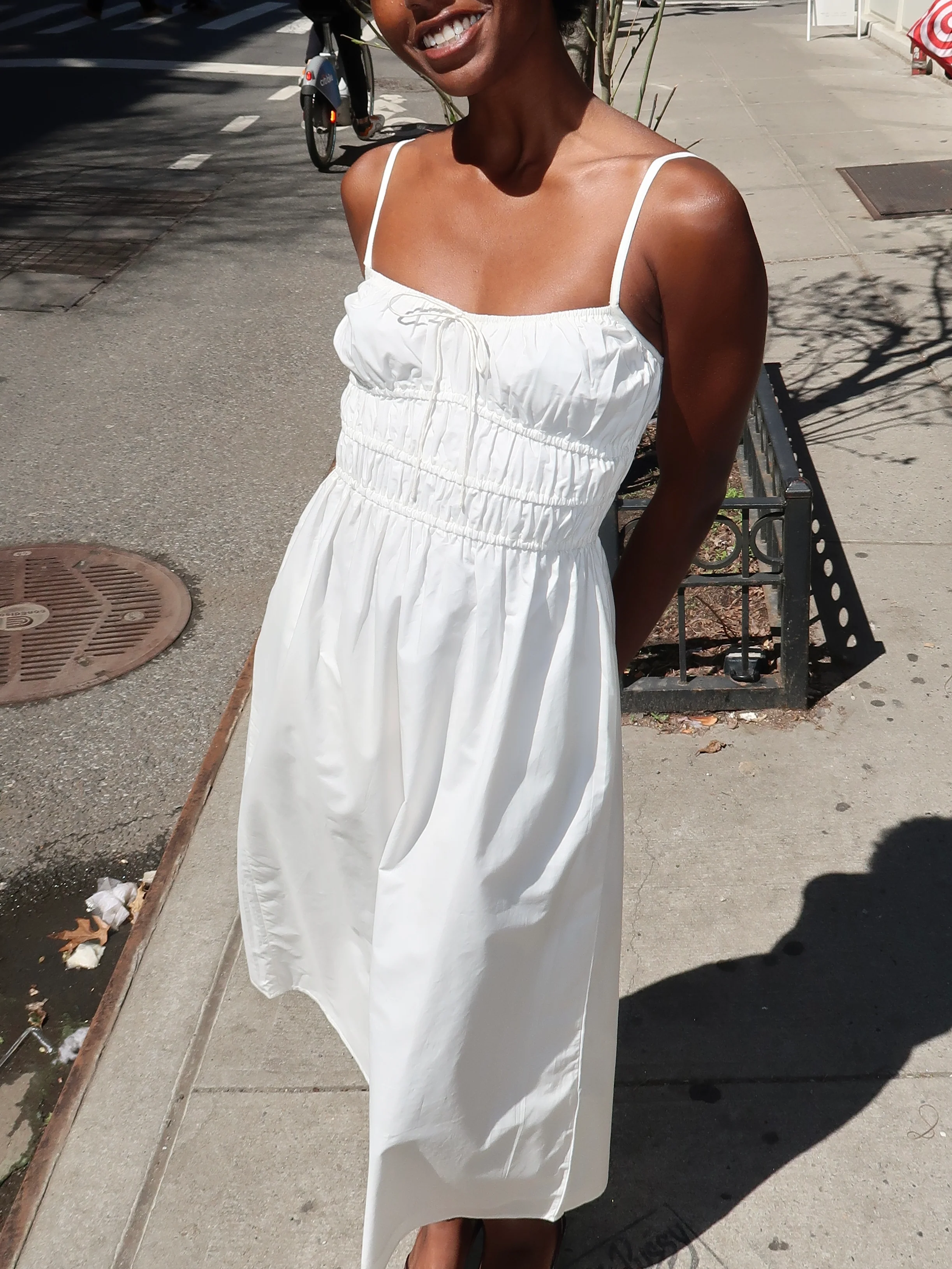 Marianne Midi Dress in White - Image 2