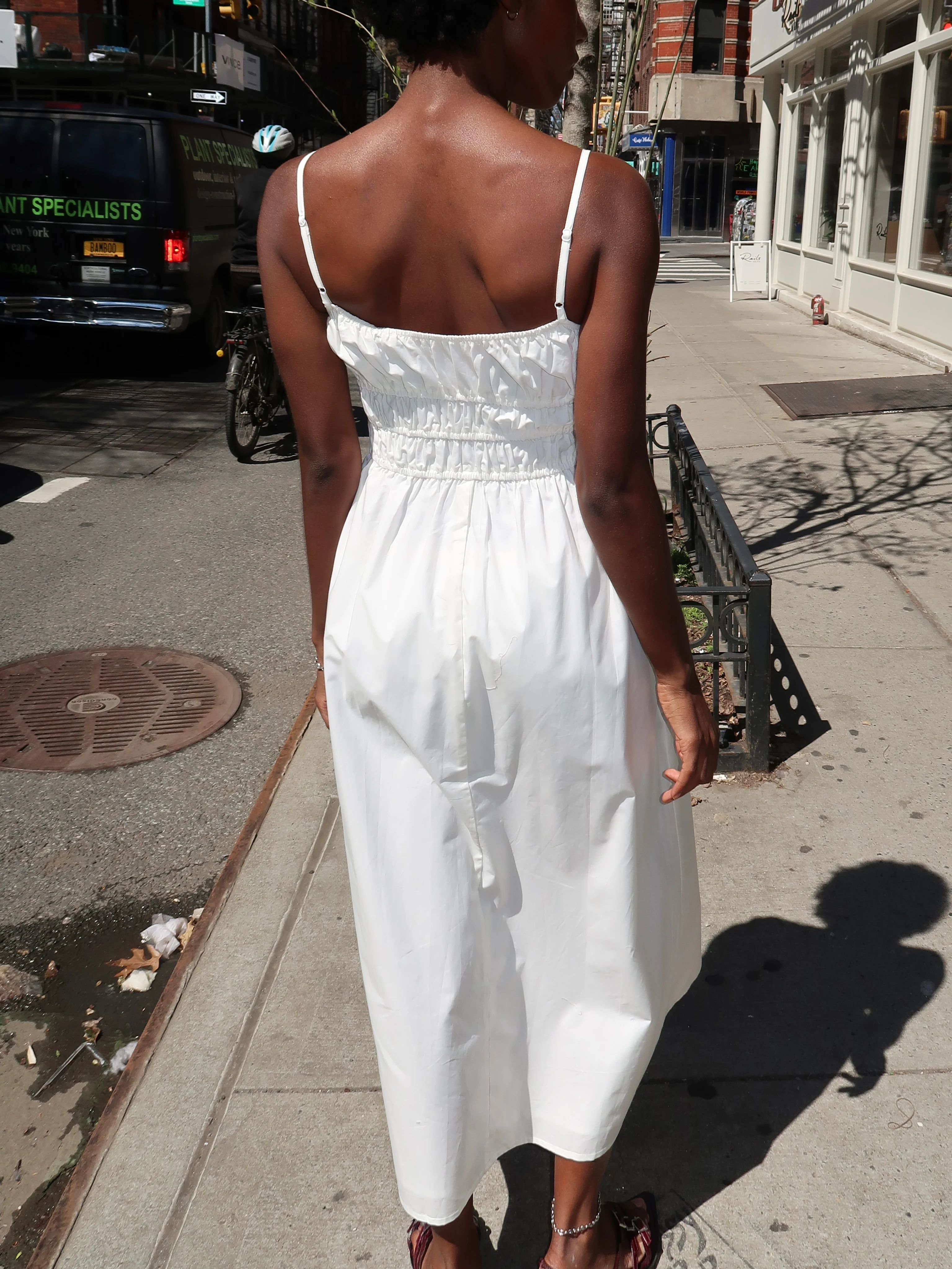 Marianne Midi Dress in White - Image 3