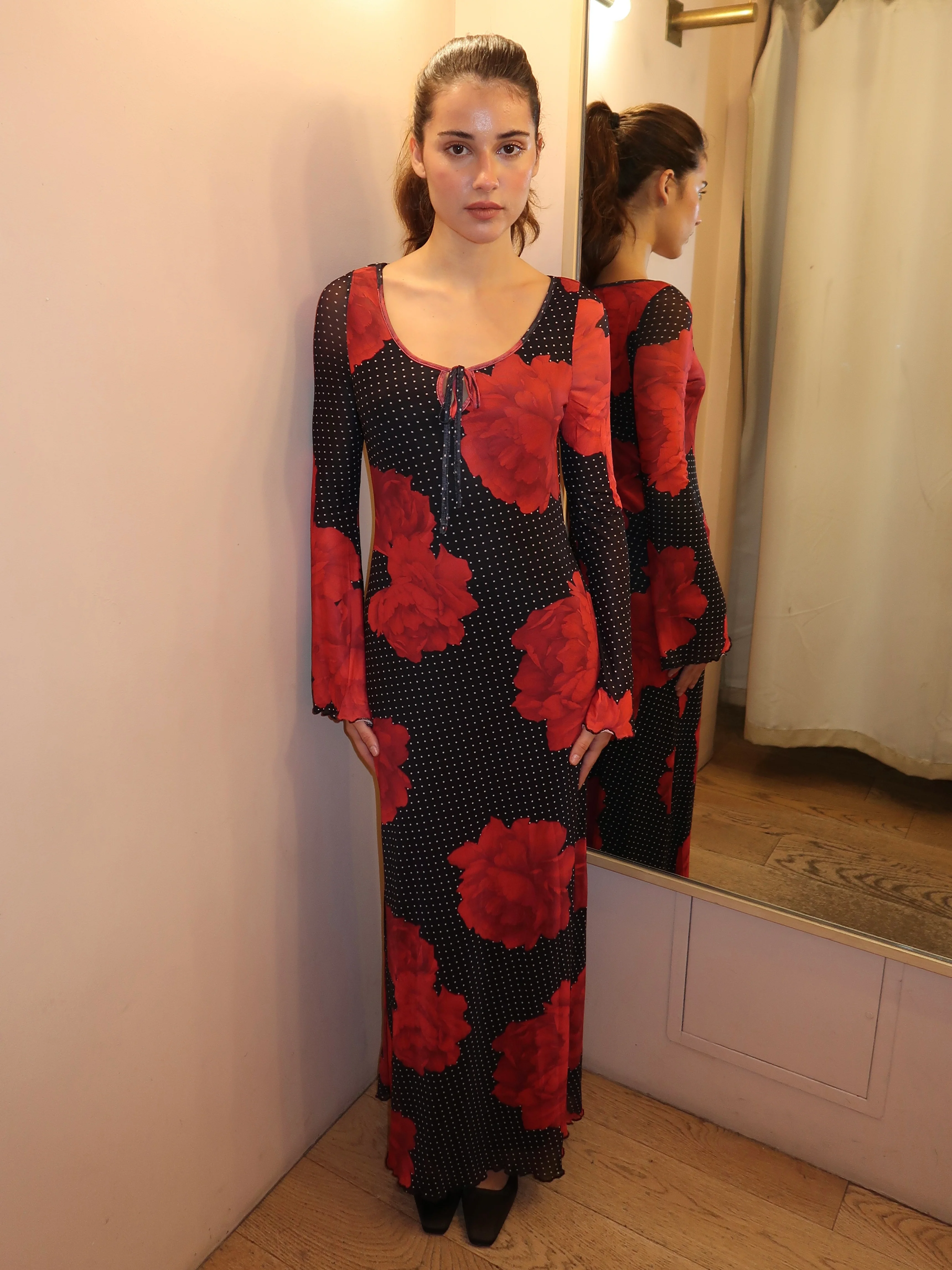 Marlyn Maxi Dress in Black Multi