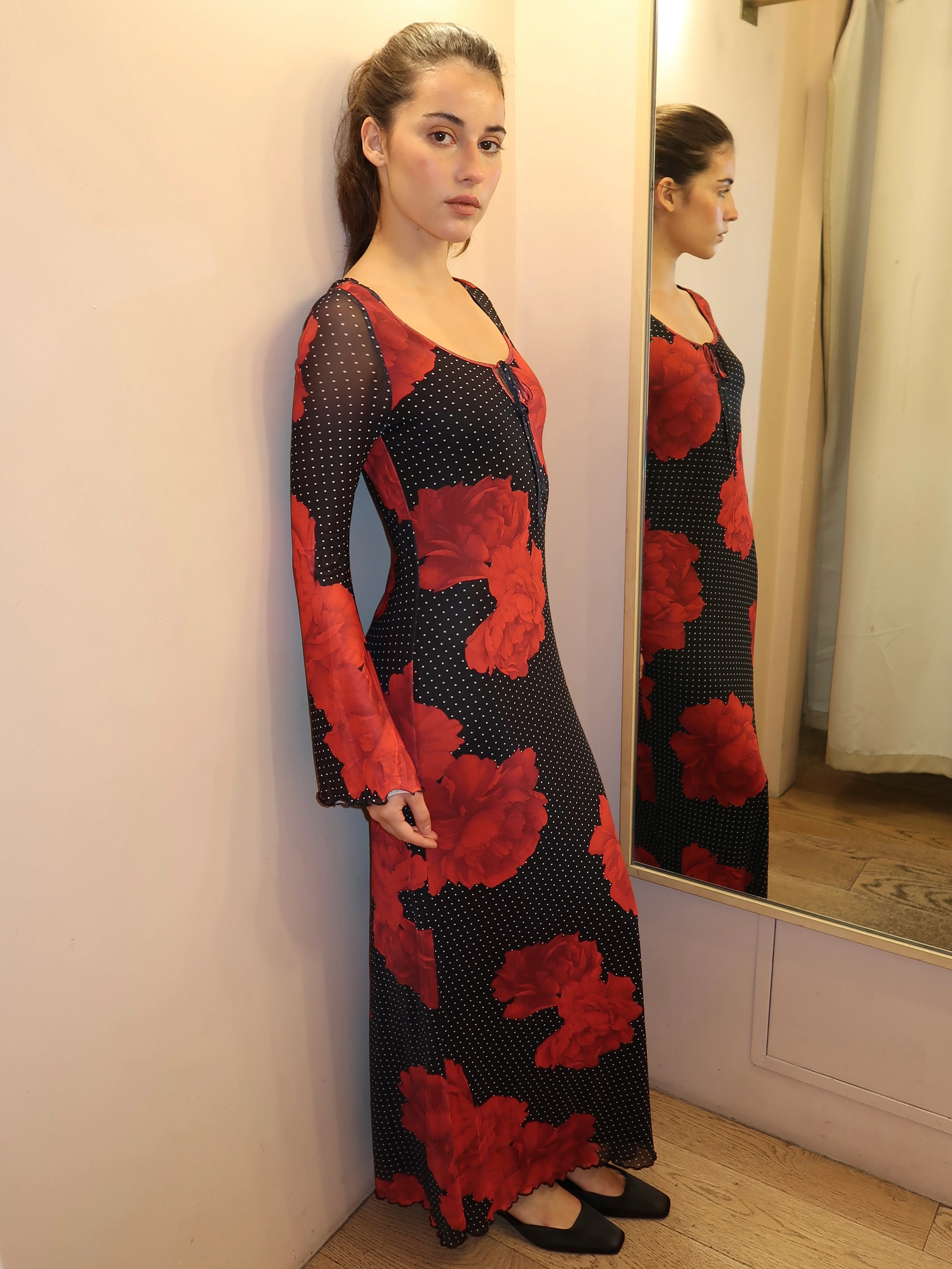 Marlyn Maxi Dress in Black Multi - Image 2