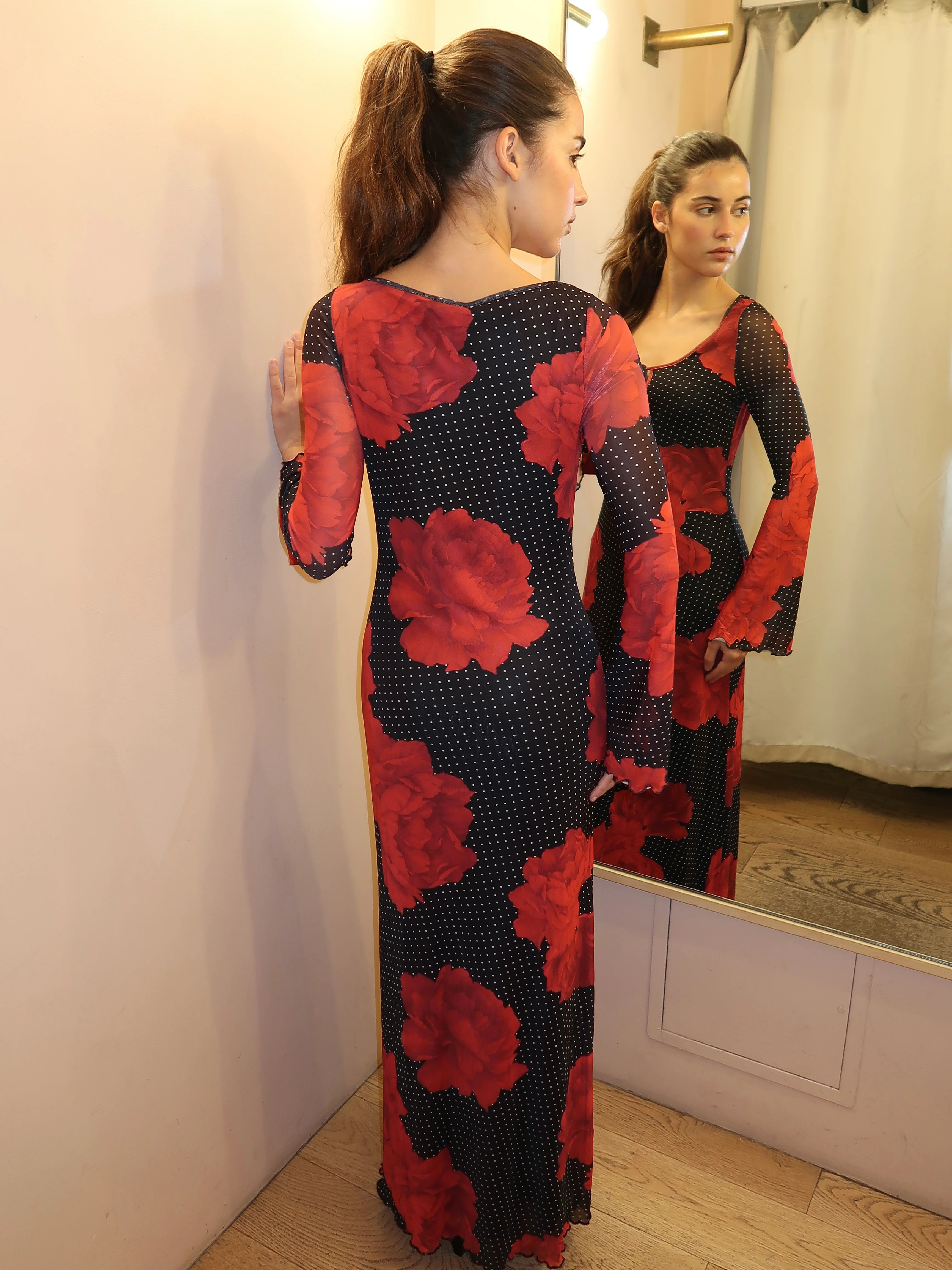 Marlyn Maxi Dress in Black Multi - Image 3