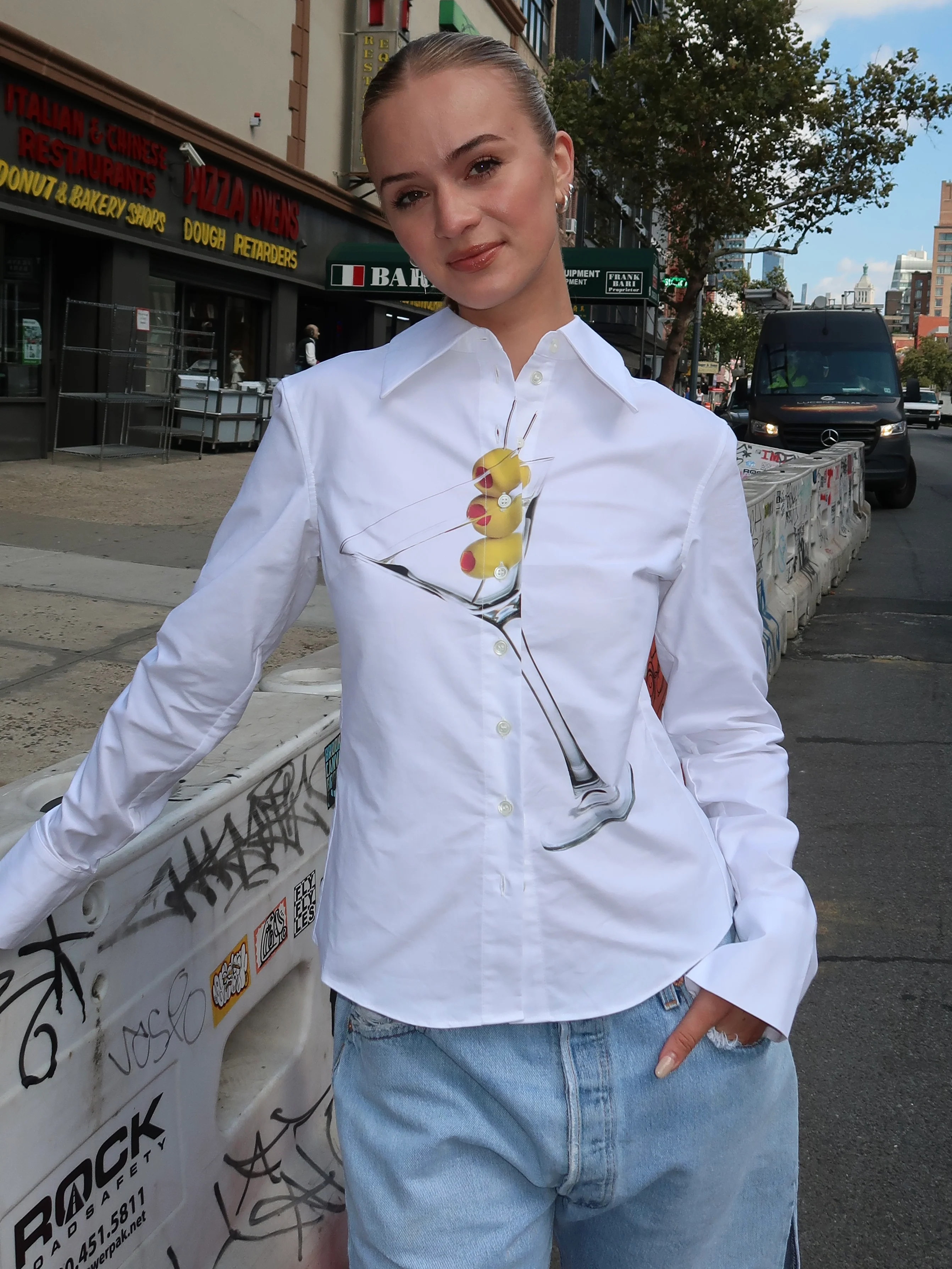 Martini Button Down in Off-White