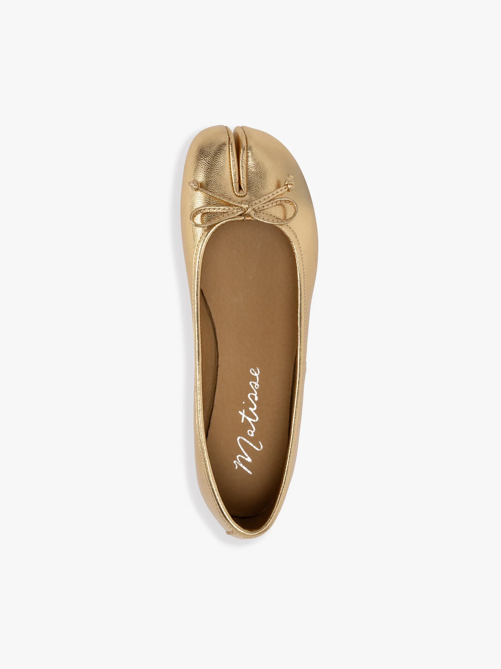 Mason Ballet Flat in Gold - Image 3