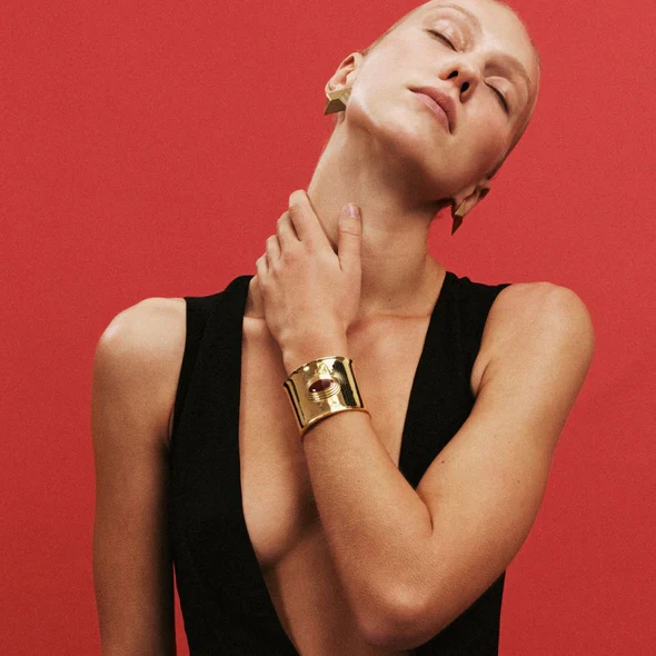 Matilde Cuff in Gold - Image 2