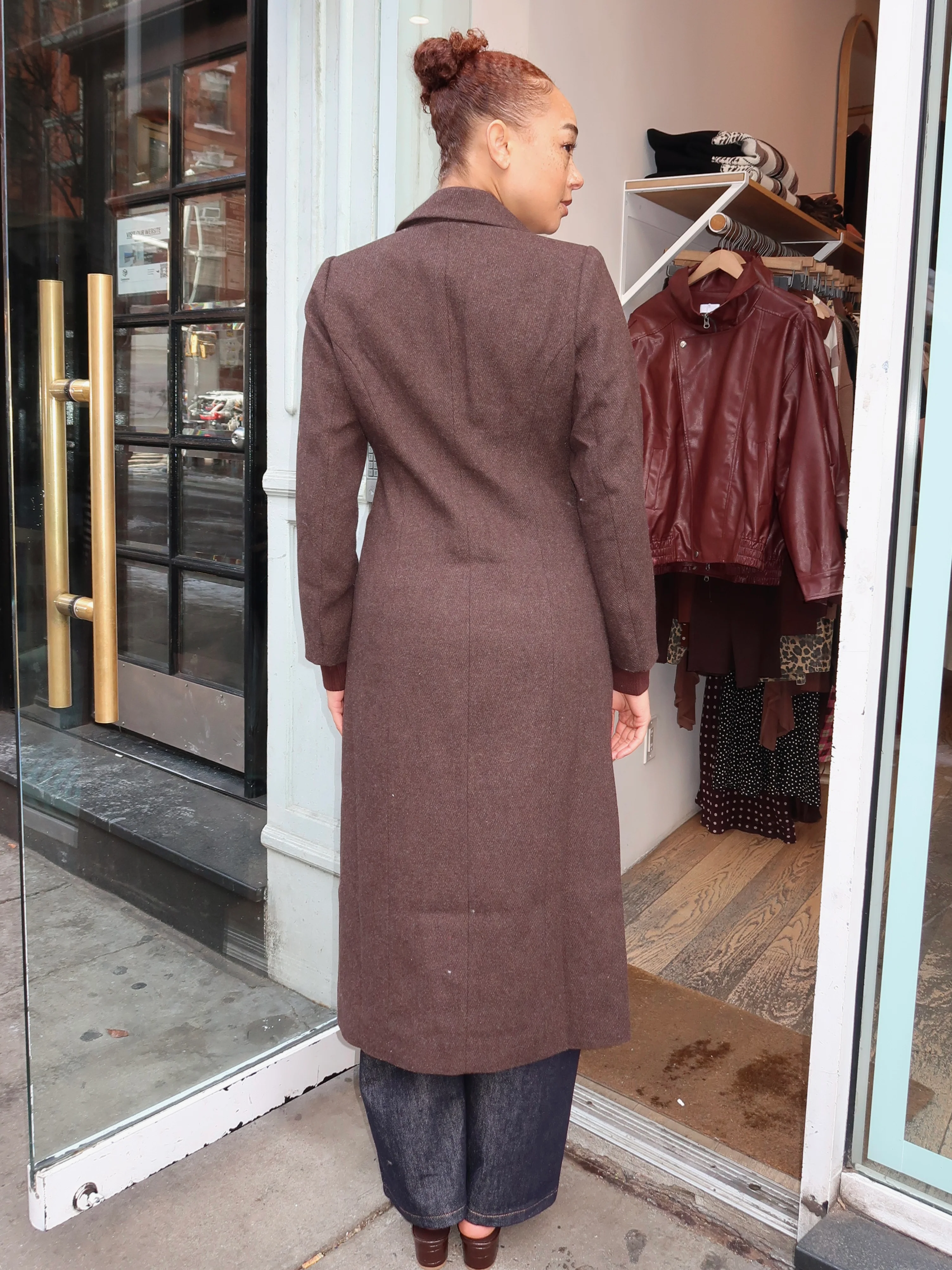 Melisse Coat in Brown - Image 3